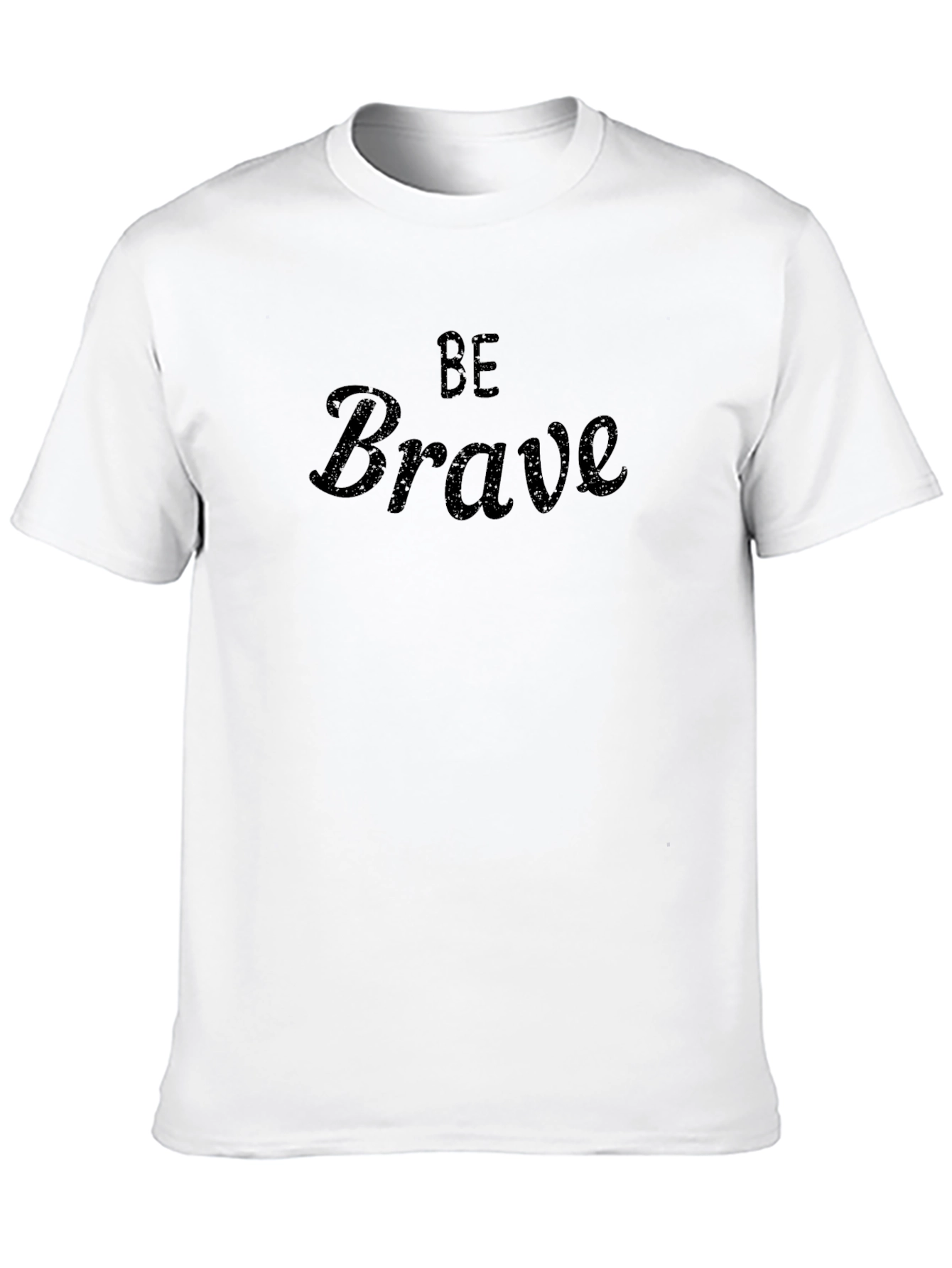Be Brave Black Graphic Tee - Mens Casual Shirt