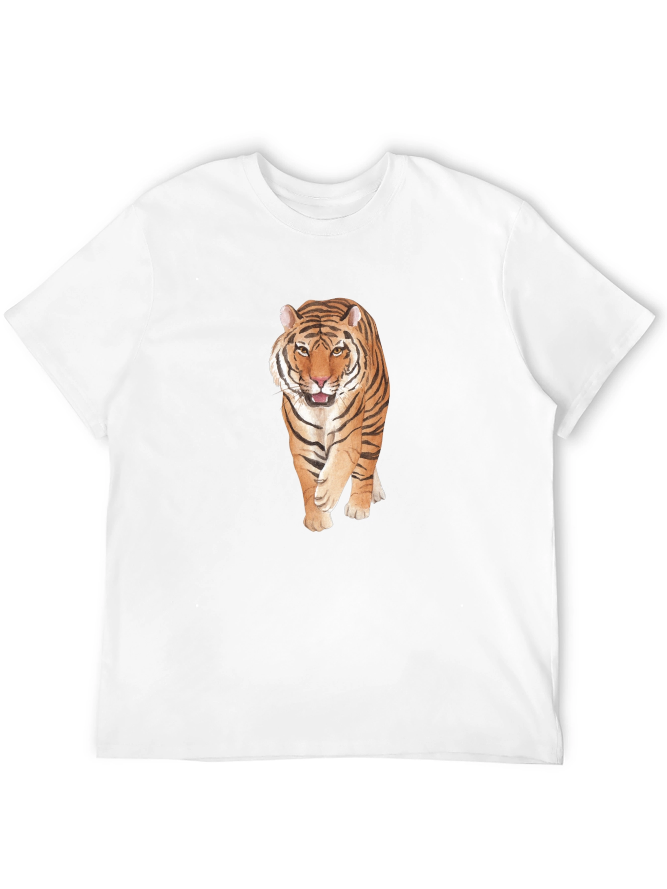 Tiger Graphic Print Black T-Shirt