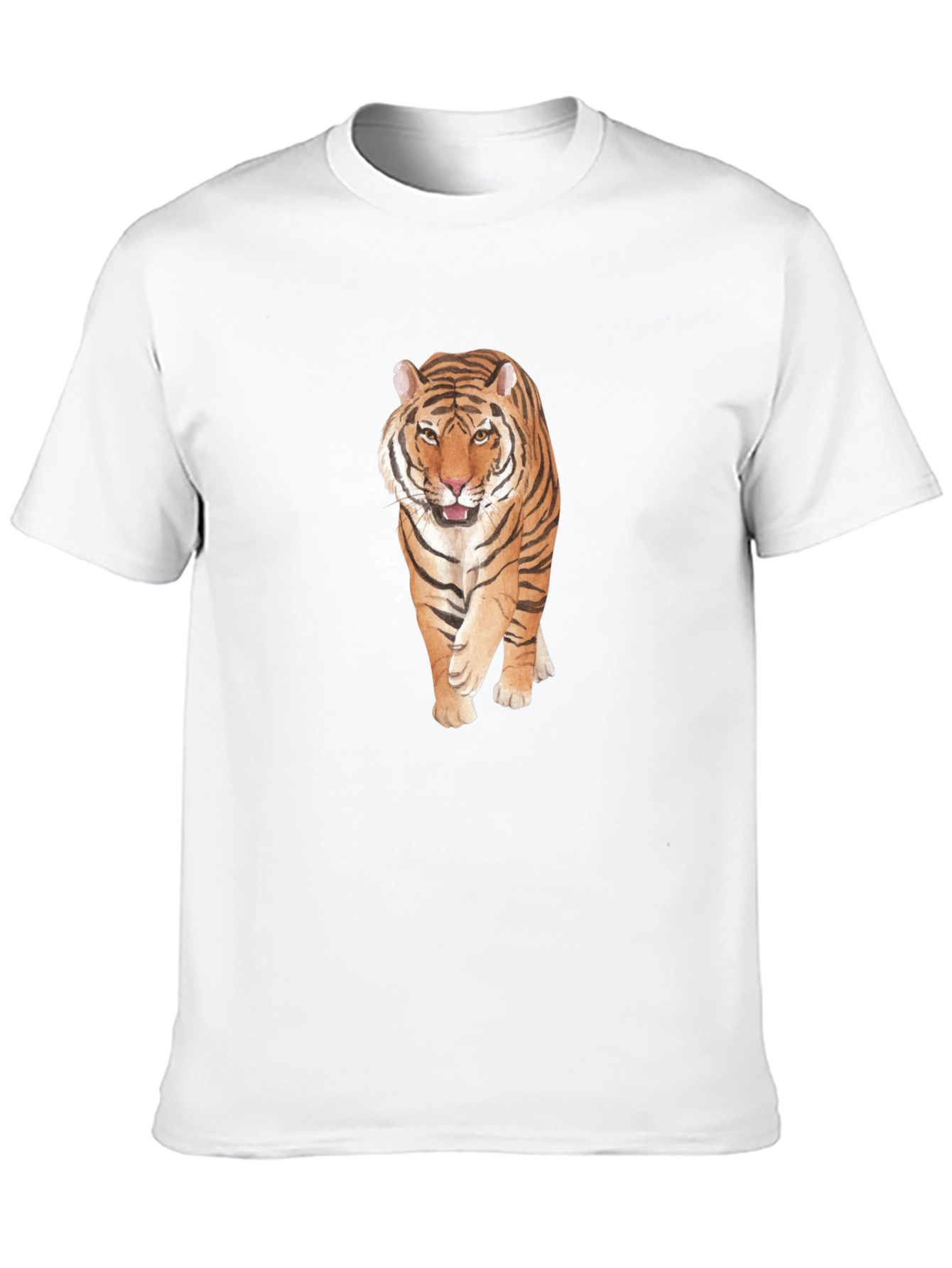Tiger Graphic Print Black T-Shirt