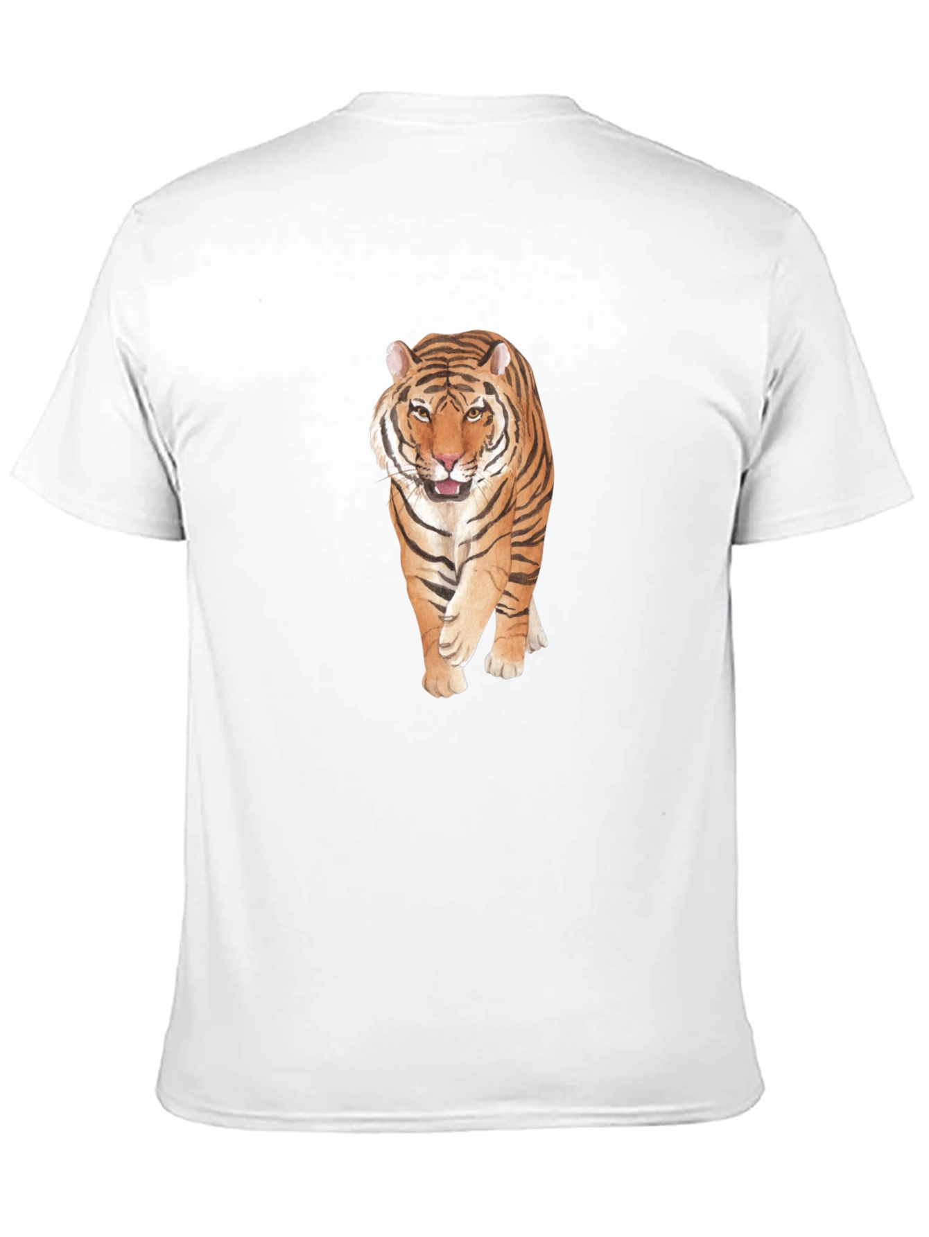 Tiger Graphic Print Black T-Shirt