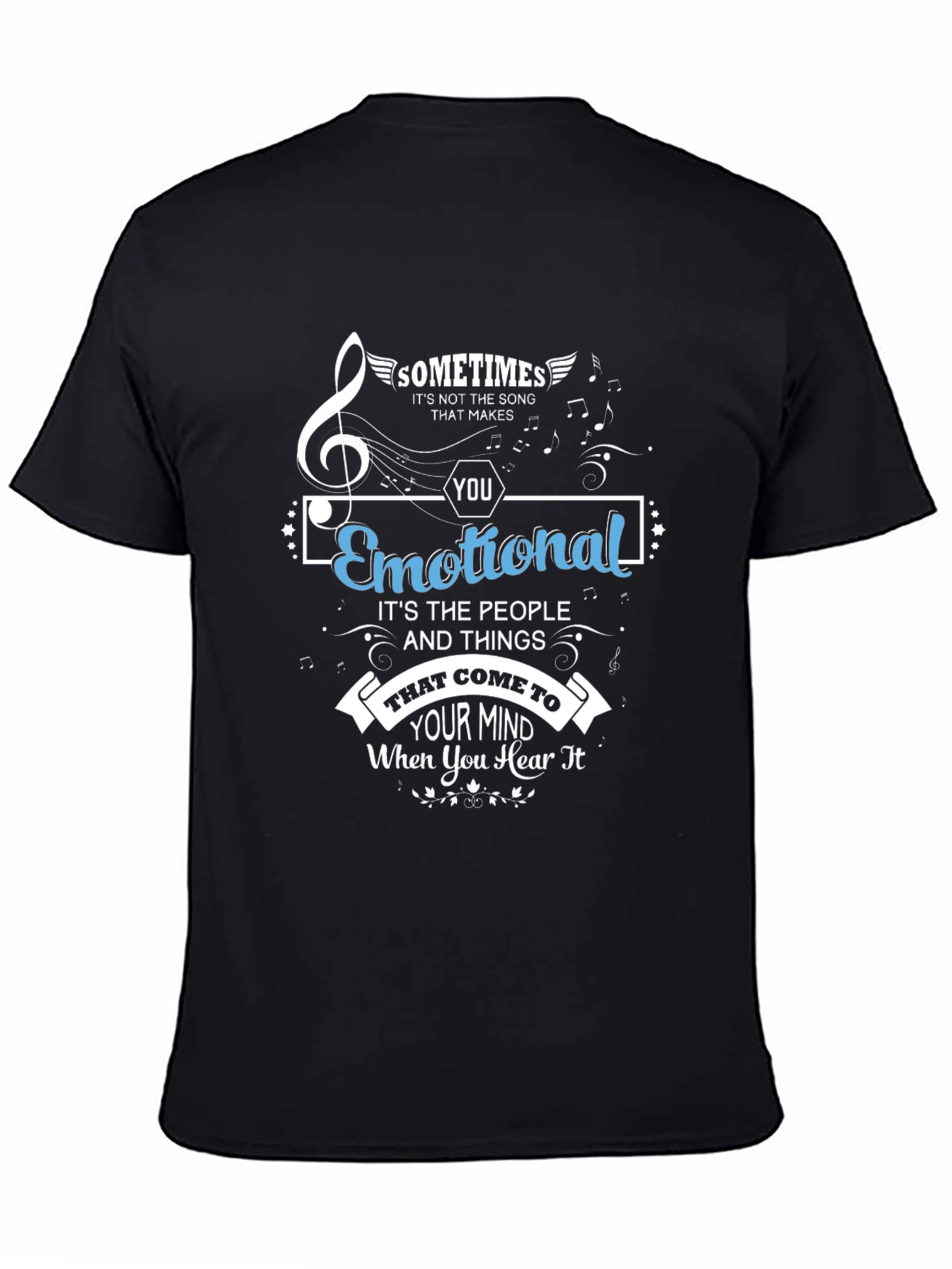 Emotional Song Mens Graphic Tee