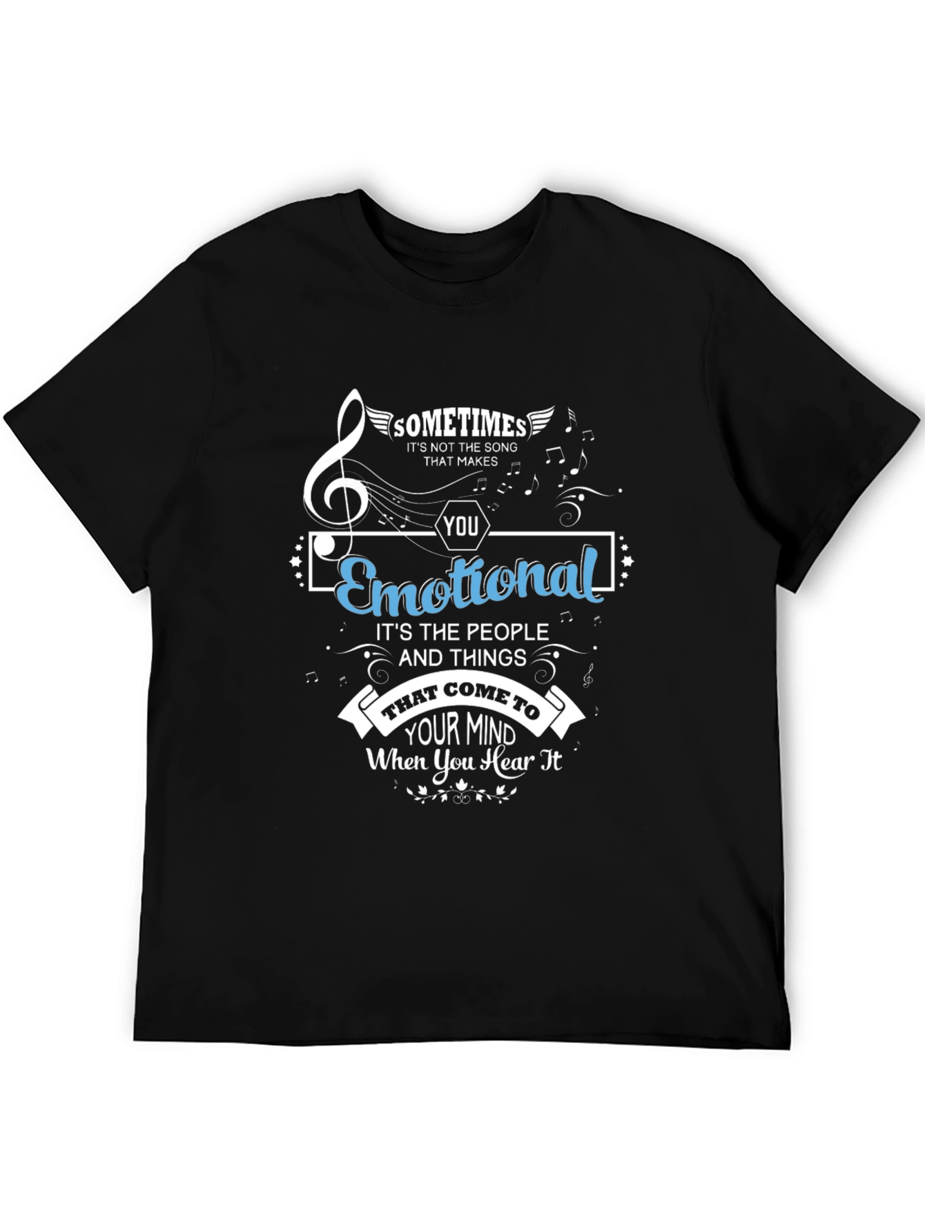 Emotional Song Mens Graphic Tee