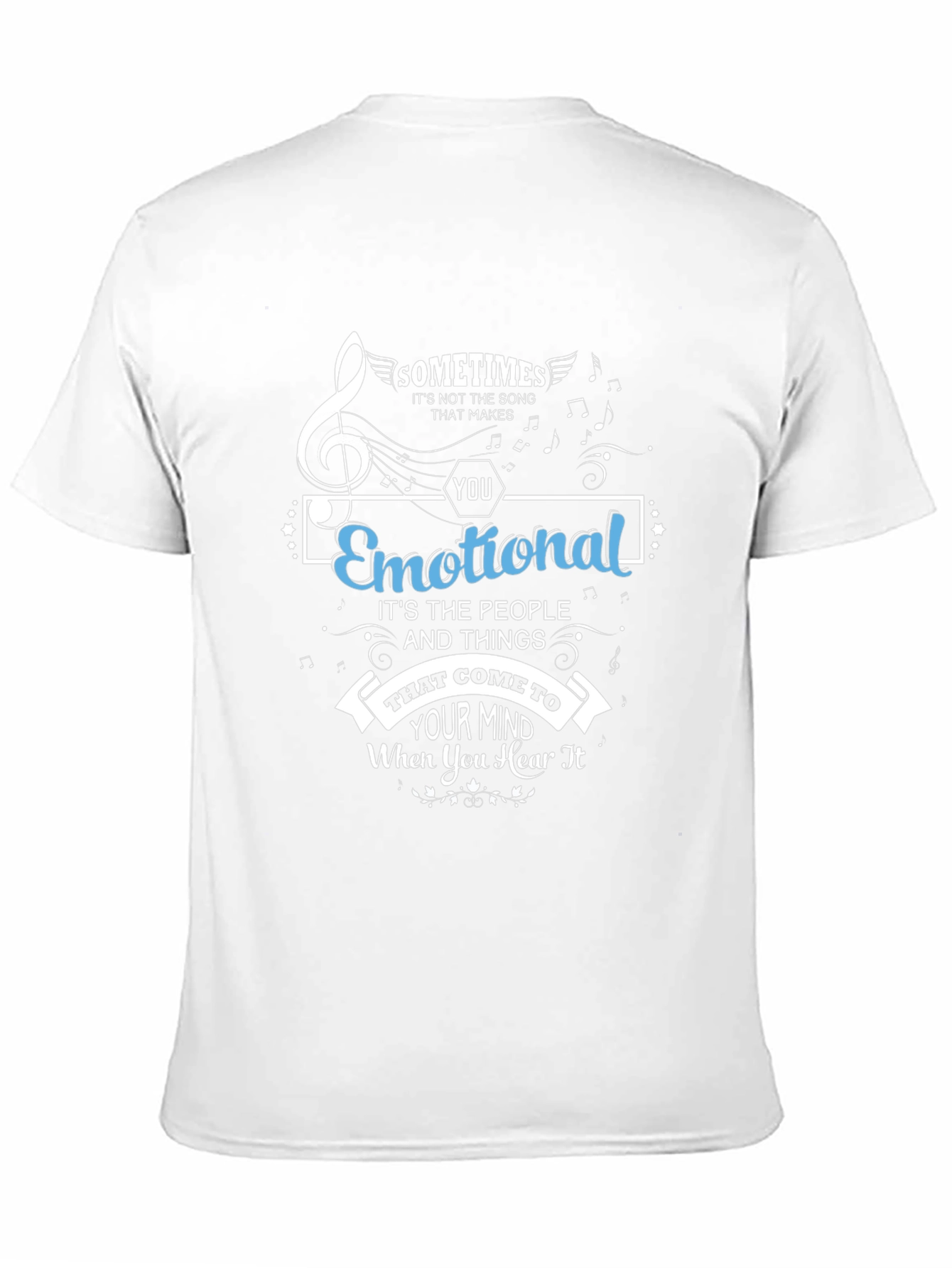 Emotional Song Mens Graphic Tee