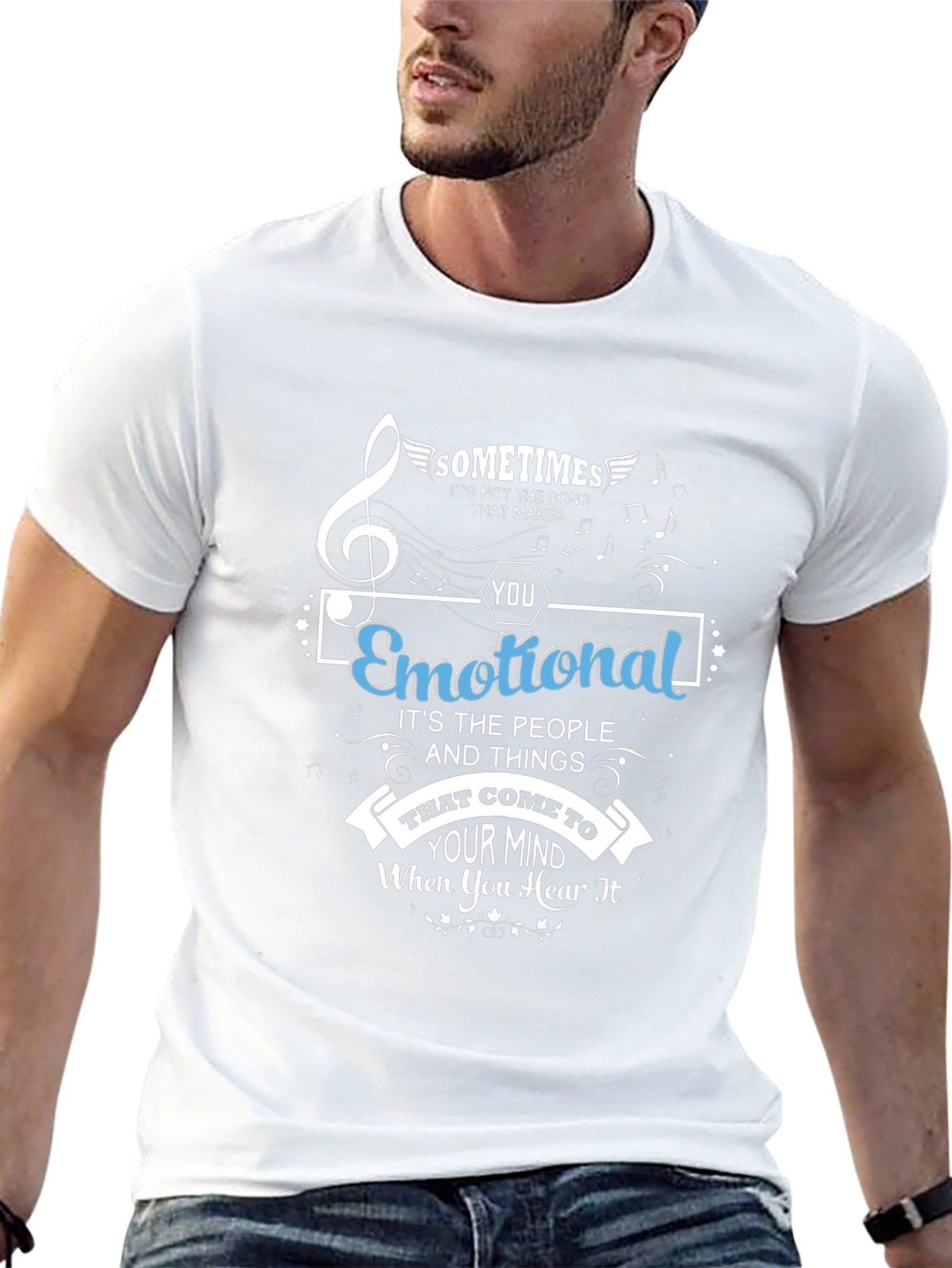 Emotional Song Mens Graphic Tee