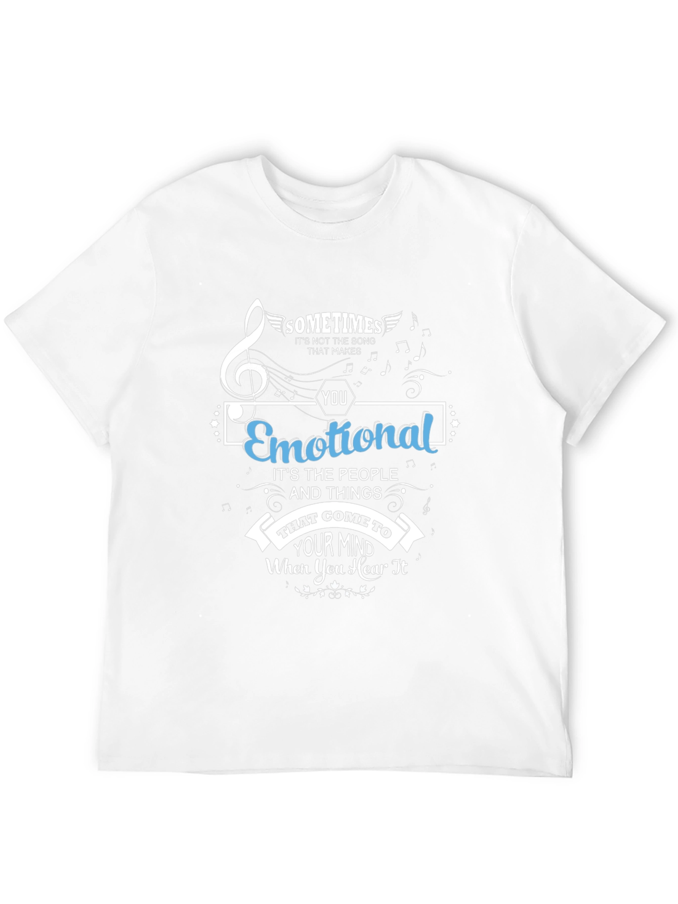 Emotional Song Mens Graphic Tee
