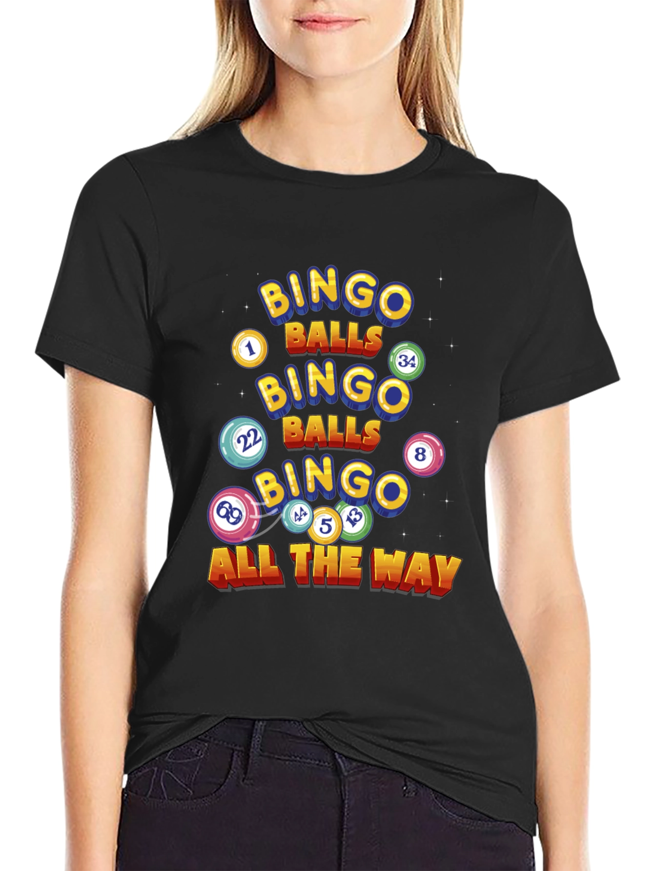 Bingo Balls Graphic T-Shirt - Lucky Game Day Tee