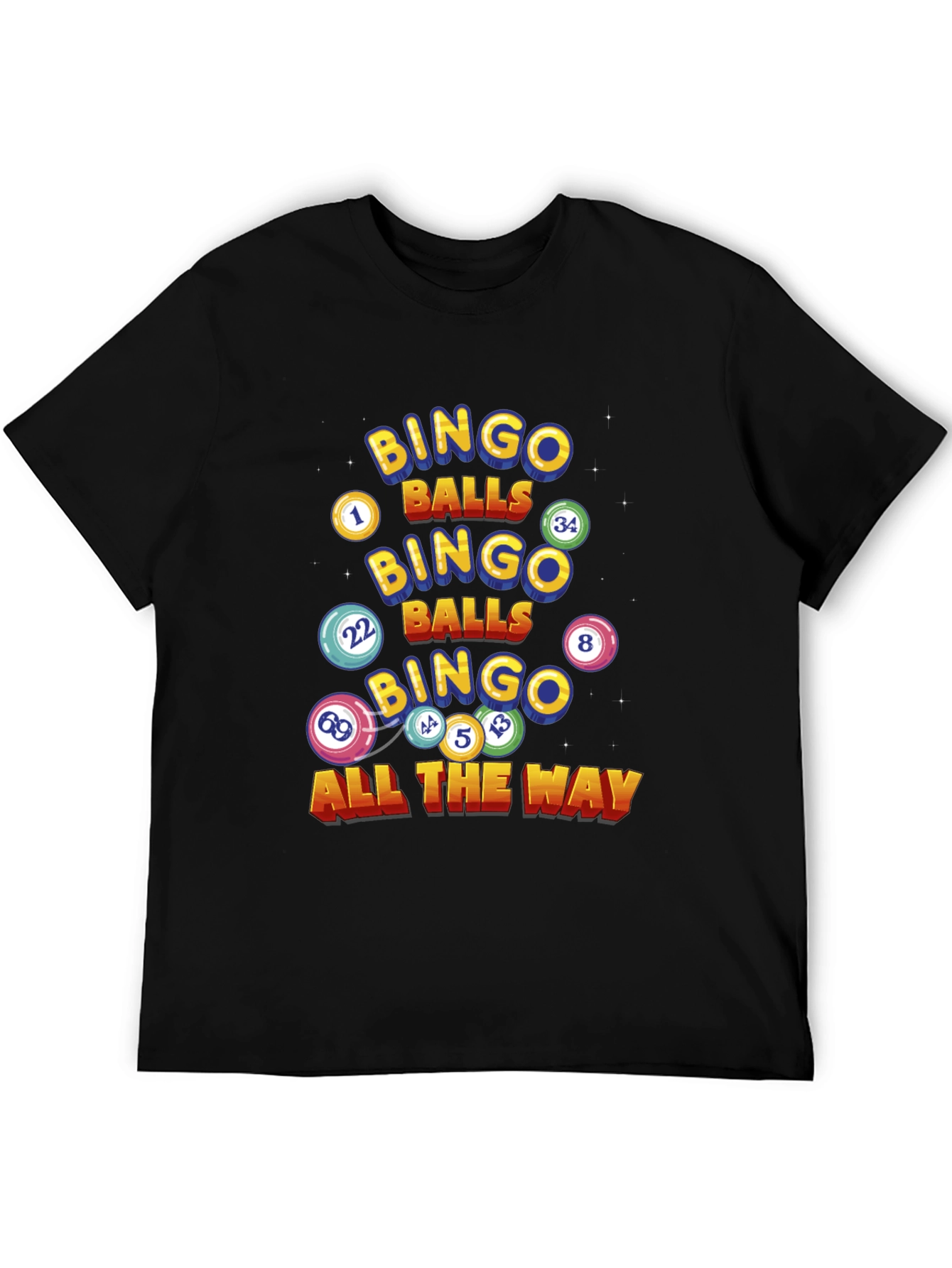Bingo Balls Graphic T-Shirt - Lucky Game Day Tee