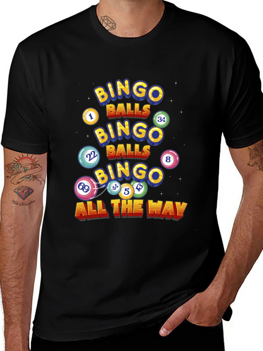Bingo Balls Graphic T-Shirt - Lucky Game Day Tee