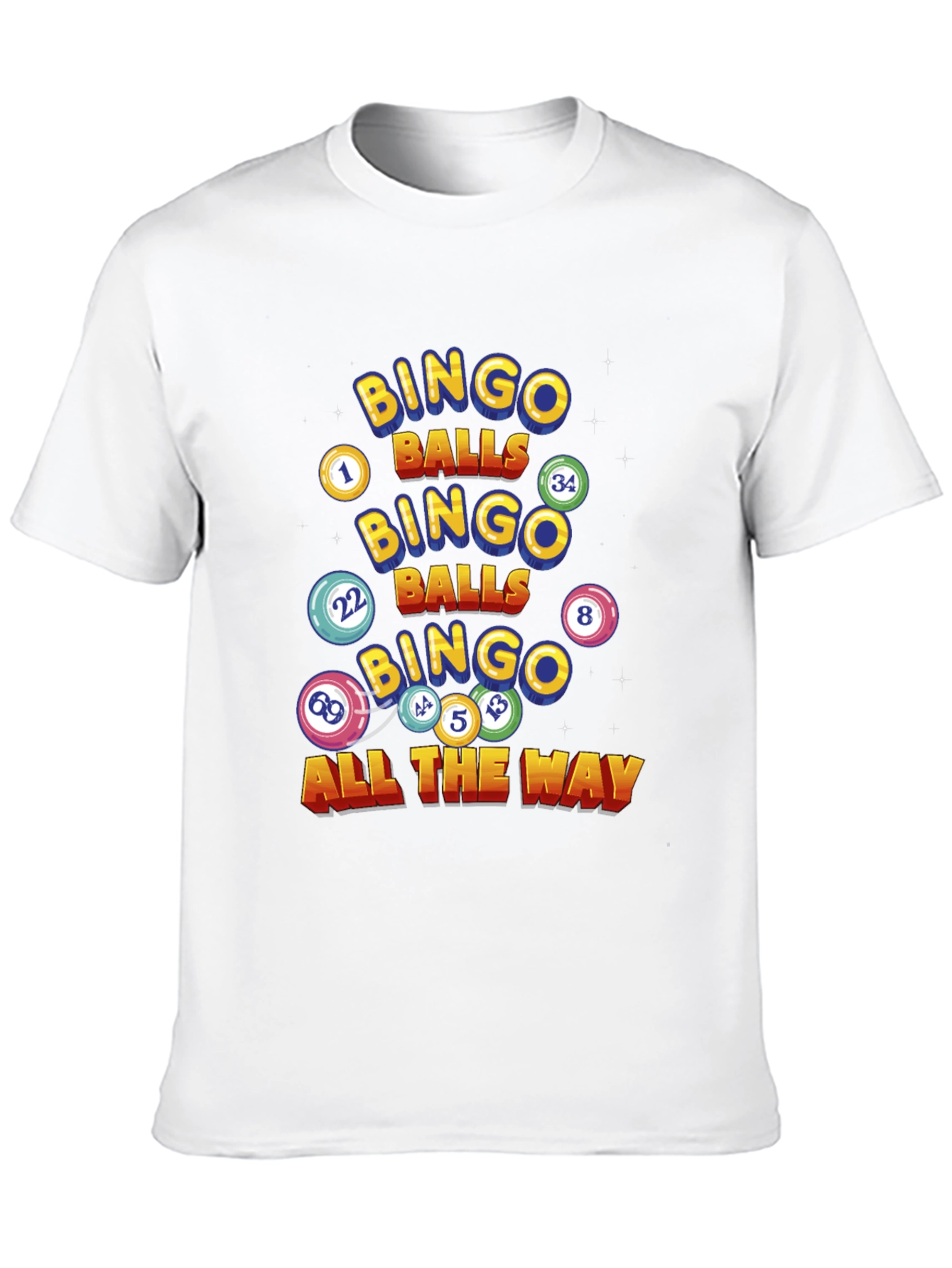 Bingo Balls Graphic T-Shirt - Lucky Game Day Tee