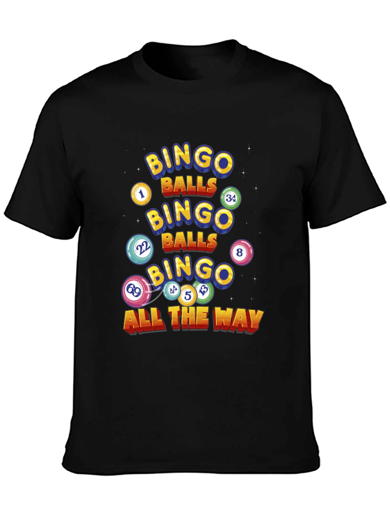 Bingo Balls Graphic T-Shirt - Lucky Game Day Tee
