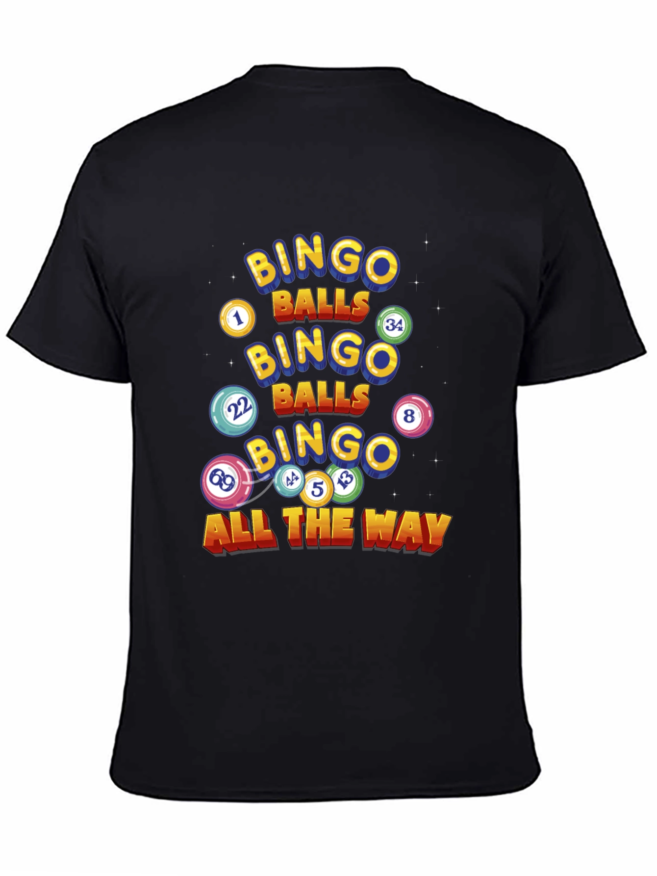 Bingo Balls Graphic T-Shirt - Lucky Game Day Tee
