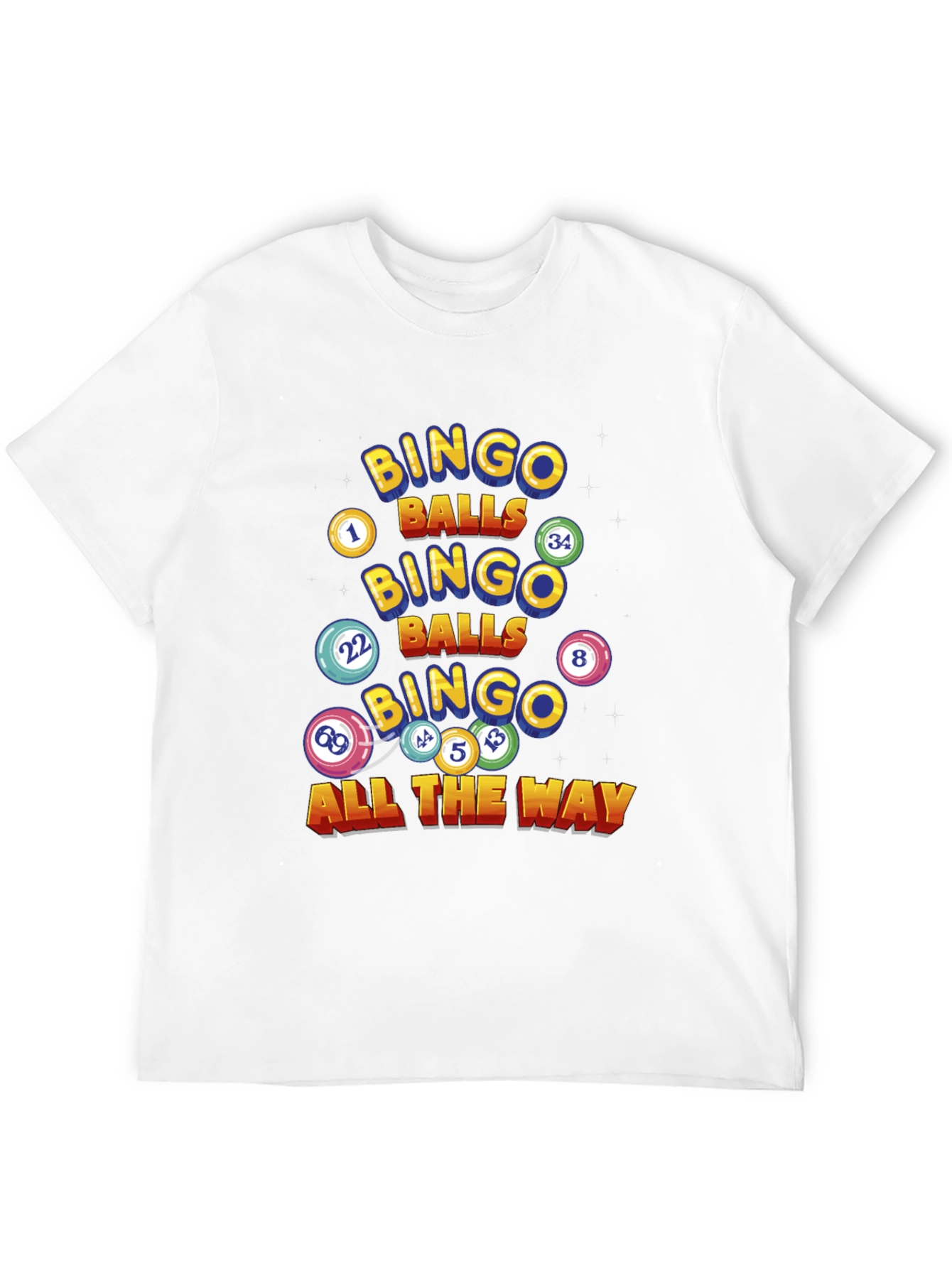 Bingo Balls Graphic T-Shirt - Lucky Game Day Tee