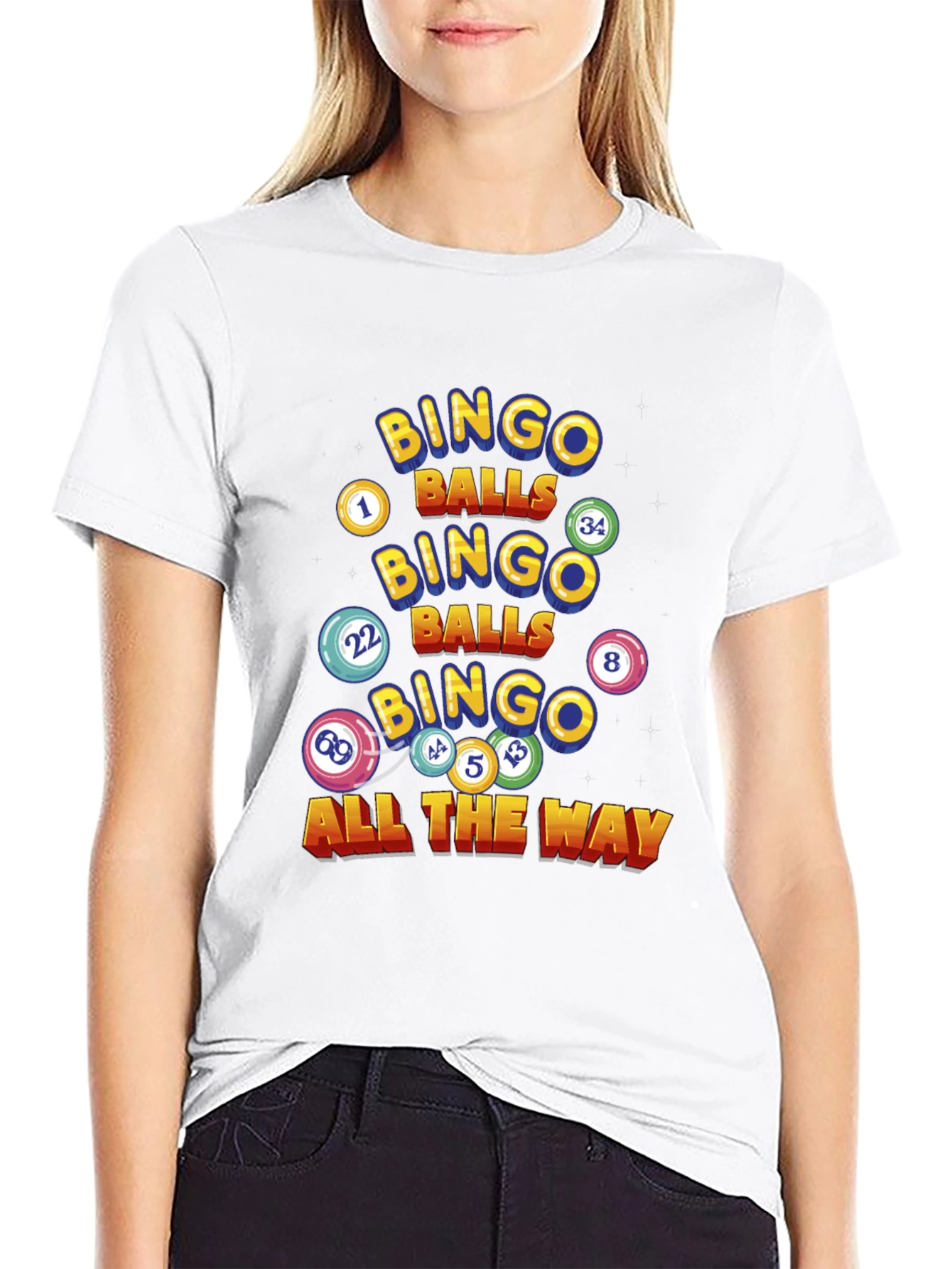 Bingo Balls Graphic T-Shirt - Lucky Game Day Tee