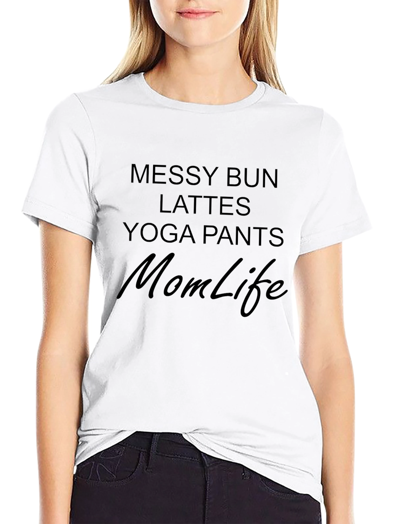 Mom Life Messy Bun T-Shirt