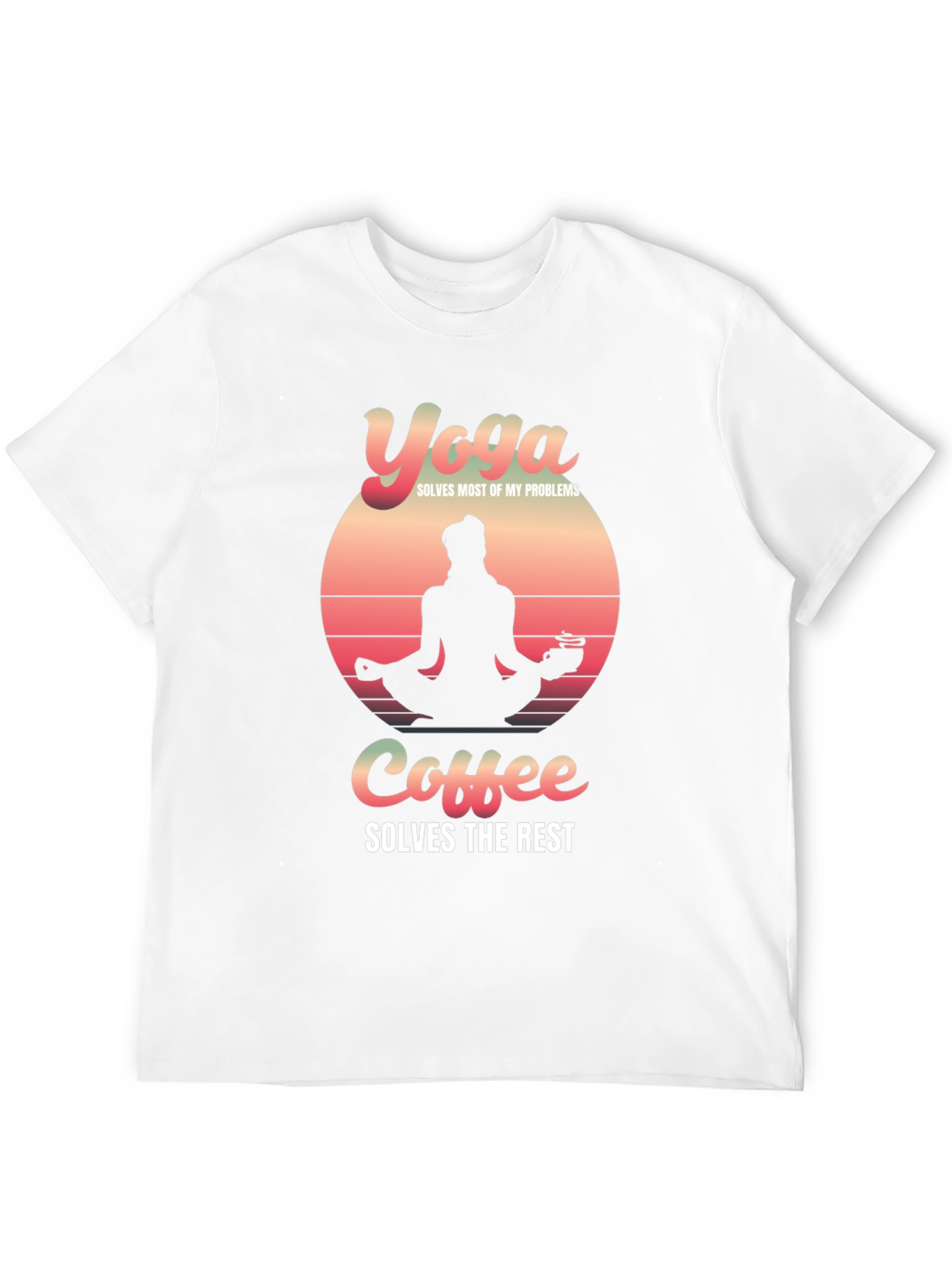 Yoga & Coffee Solve Problems T-Shirt