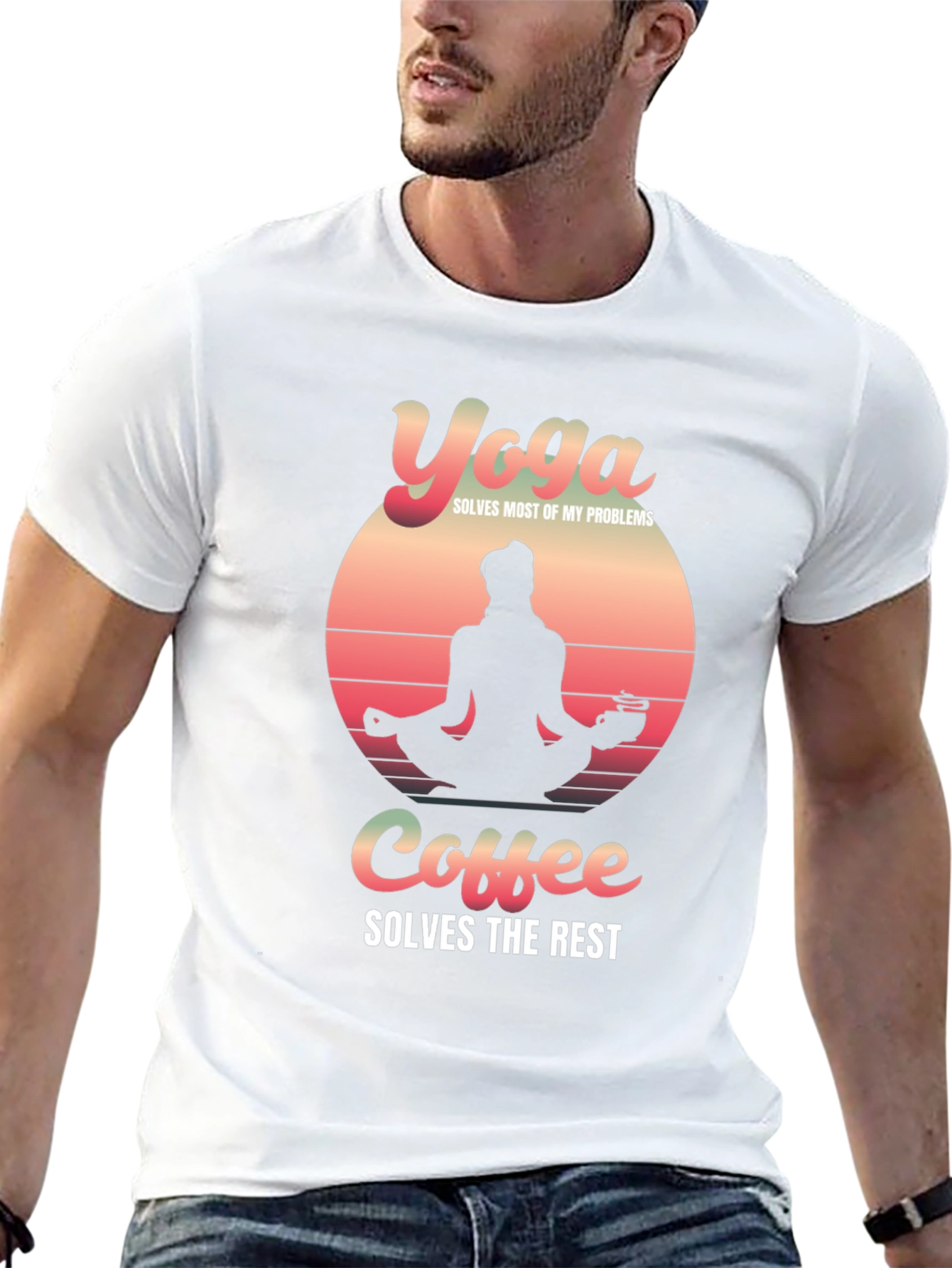 Yoga & Coffee Solve Problems T-Shirt