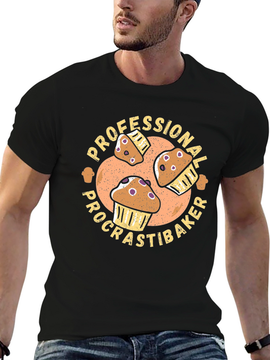 Procrastibaker Graphic Tee - Funny Baking Shirt