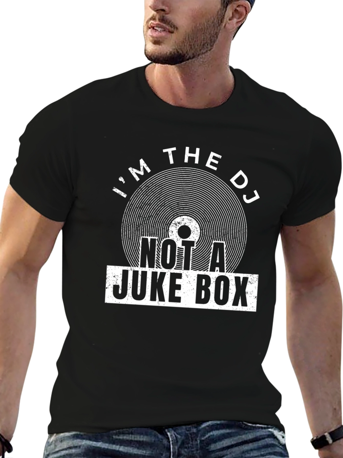 Im The DJ Not A Jukebox Black T-Shirt