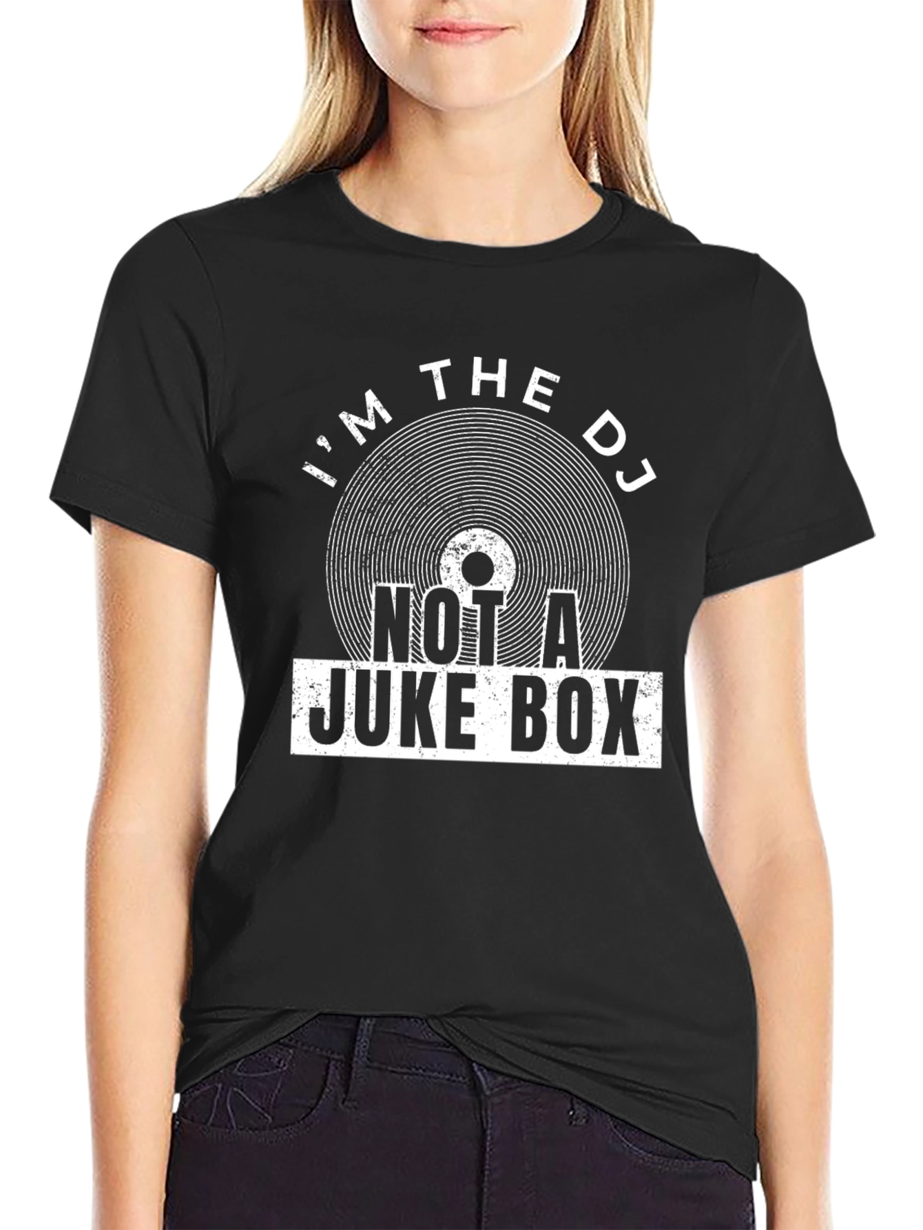 Im The DJ Not A Jukebox Black T-Shirt
