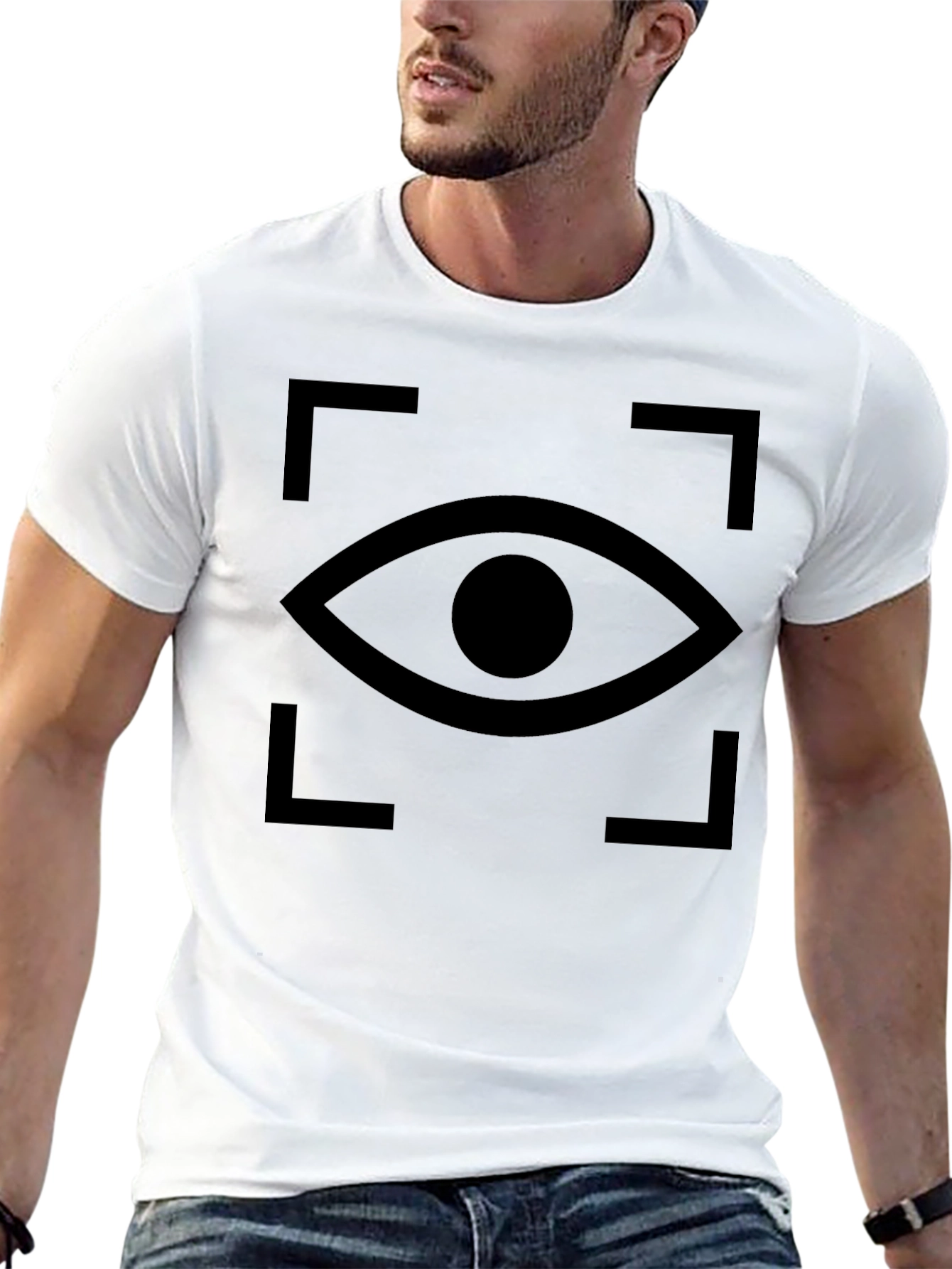 Eye Spy Graphic Tee - Modern Black T-Shirt