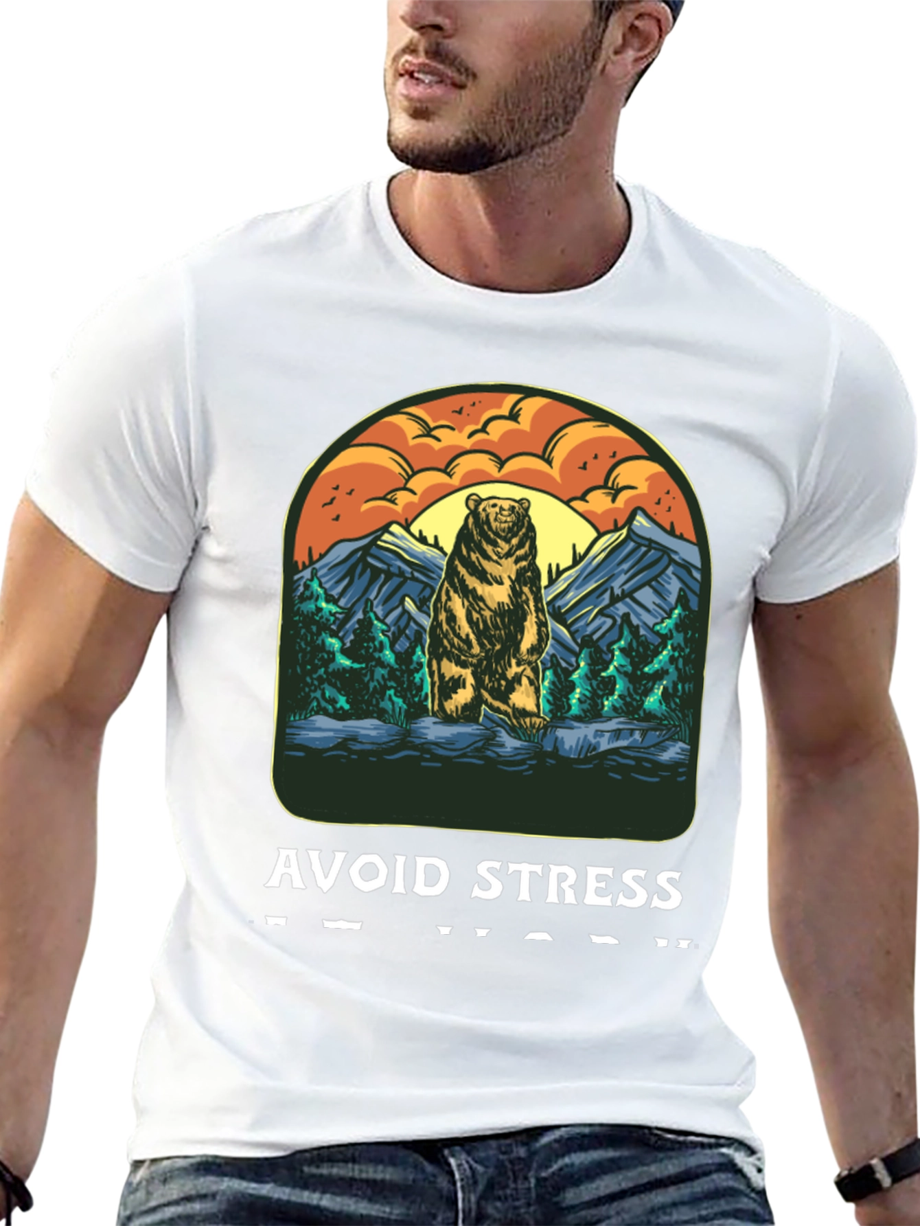 Avoid Stress Bear T-Shirt
