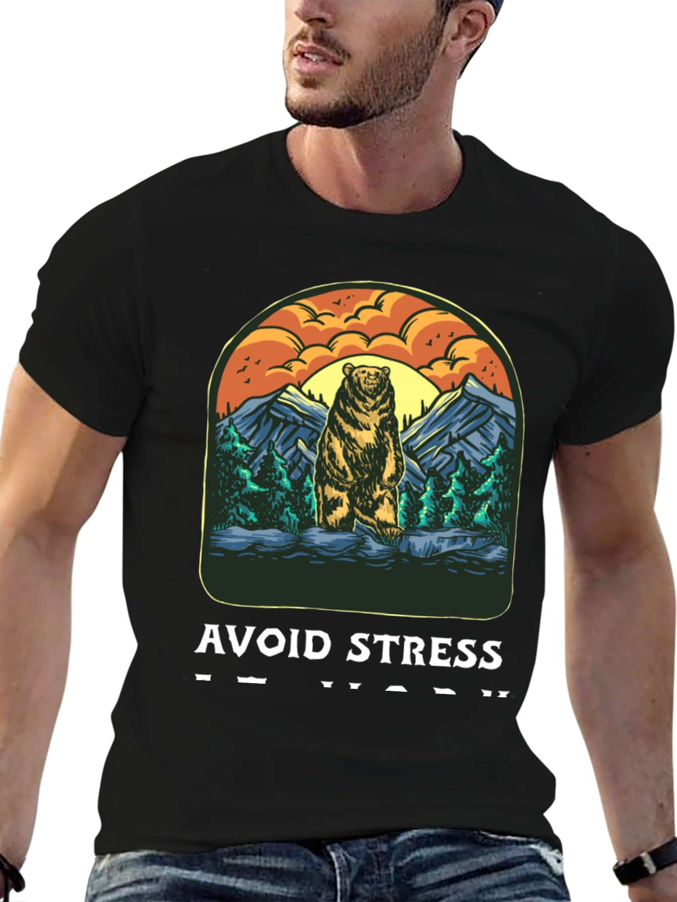 Avoid Stress Bear T-Shirt