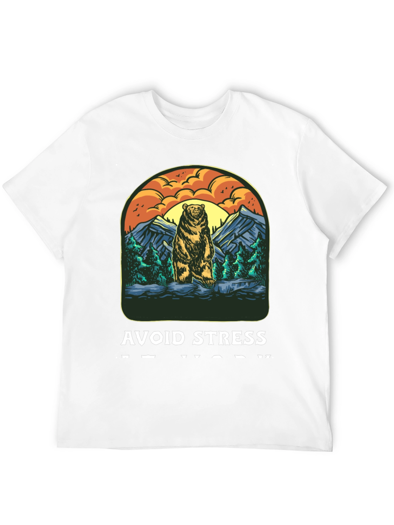 Avoid Stress Bear T-Shirt