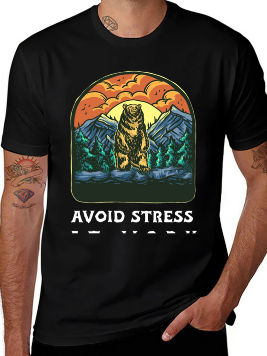 Avoid Stress Bear T-Shirt