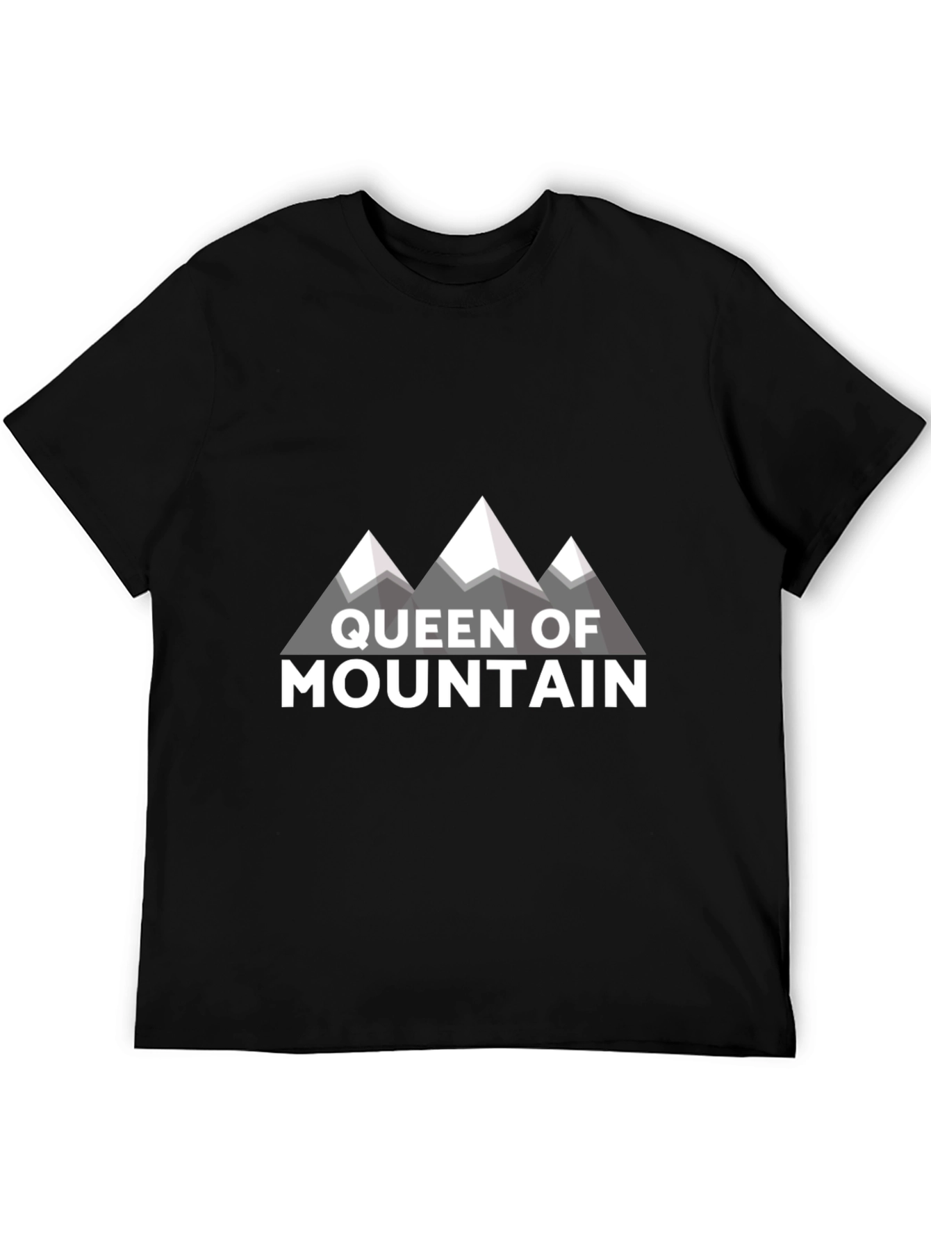 Queen of Mountain Graphic Tee - Black