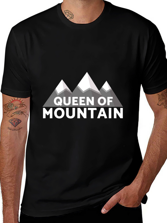 Queen of Mountain Graphic Tee - Black