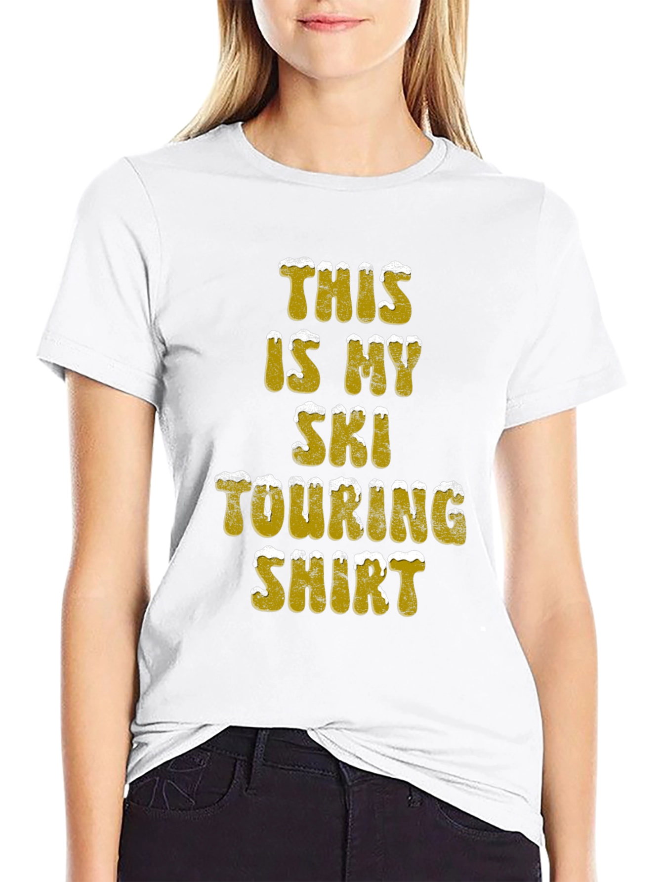 Ski Touring Shirt - Black Cotton Tee