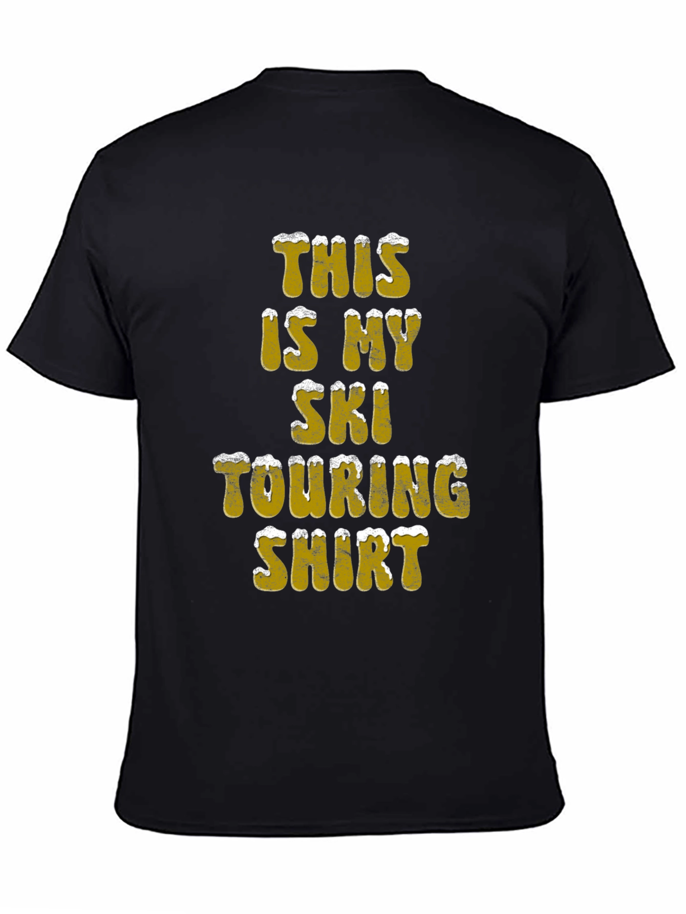 Ski Touring Shirt - Black Cotton Tee