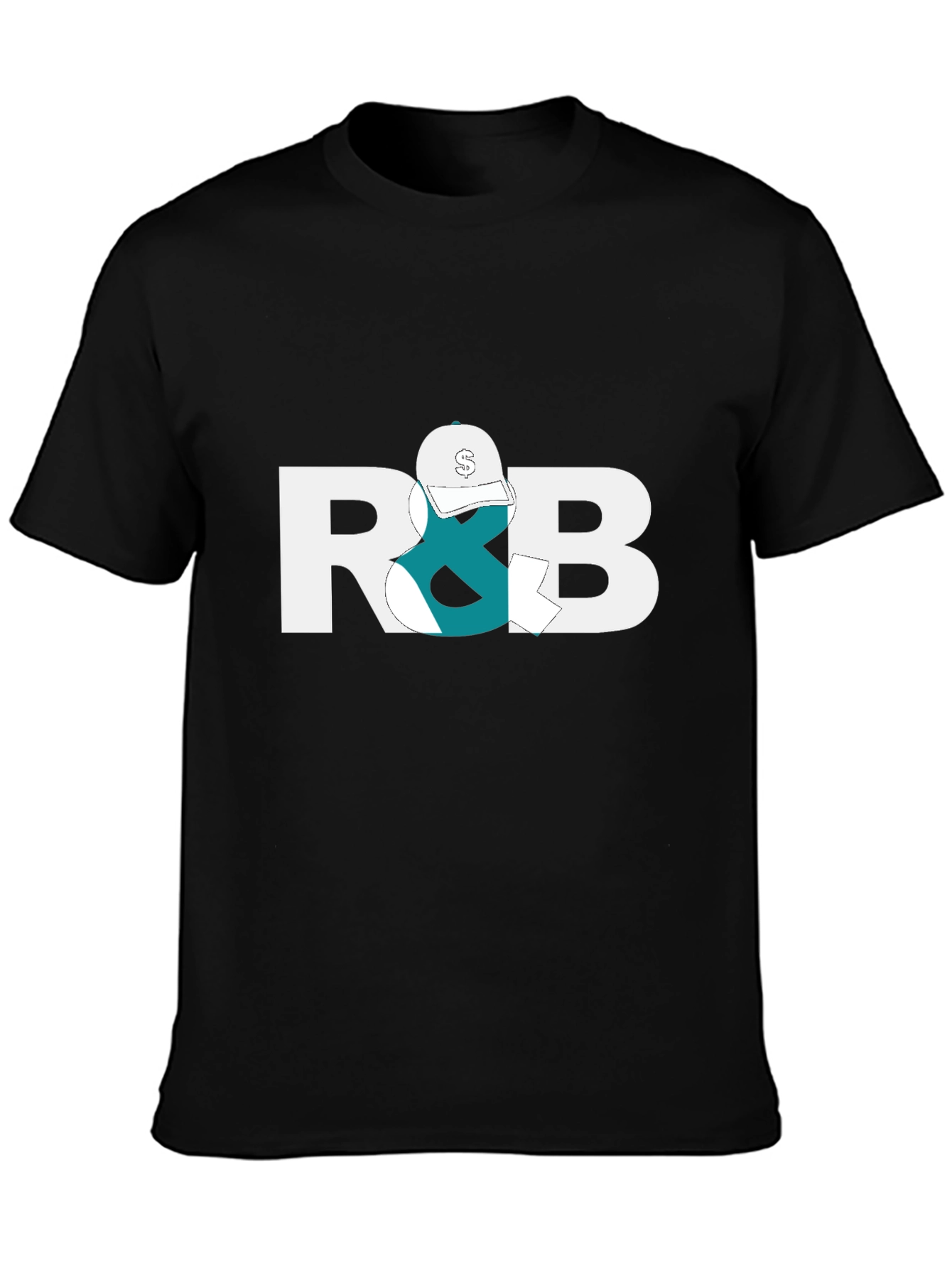 R&B Graphic Tee - Black Cotton Blend
