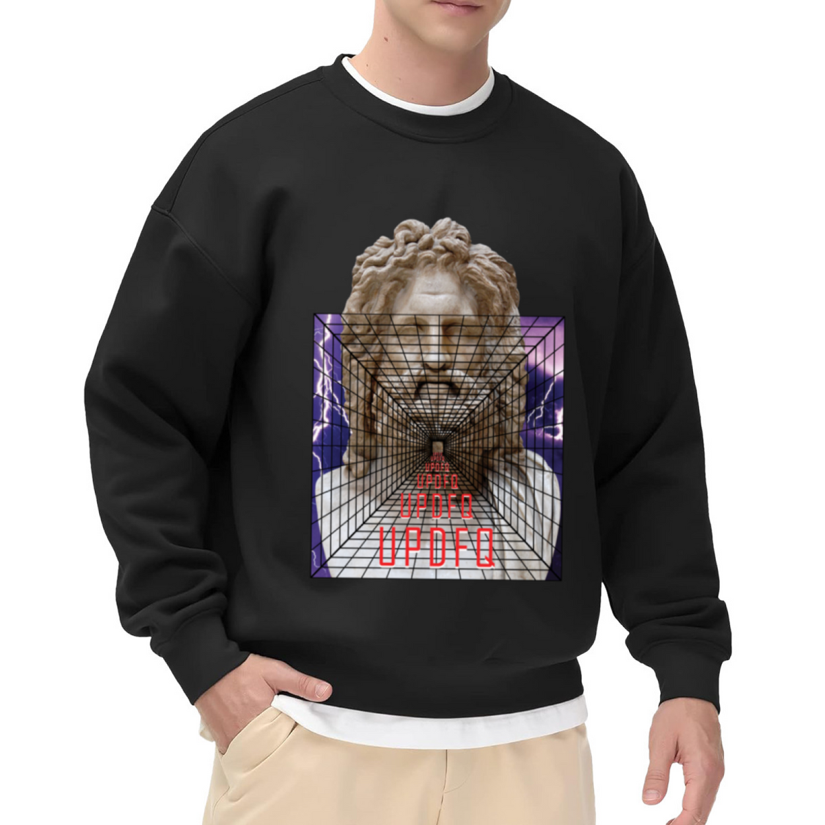 Vaporwave Classical Bust Art - Crewneck Sweatshirt | Vaporwave, Retro, Aesthetic Gift