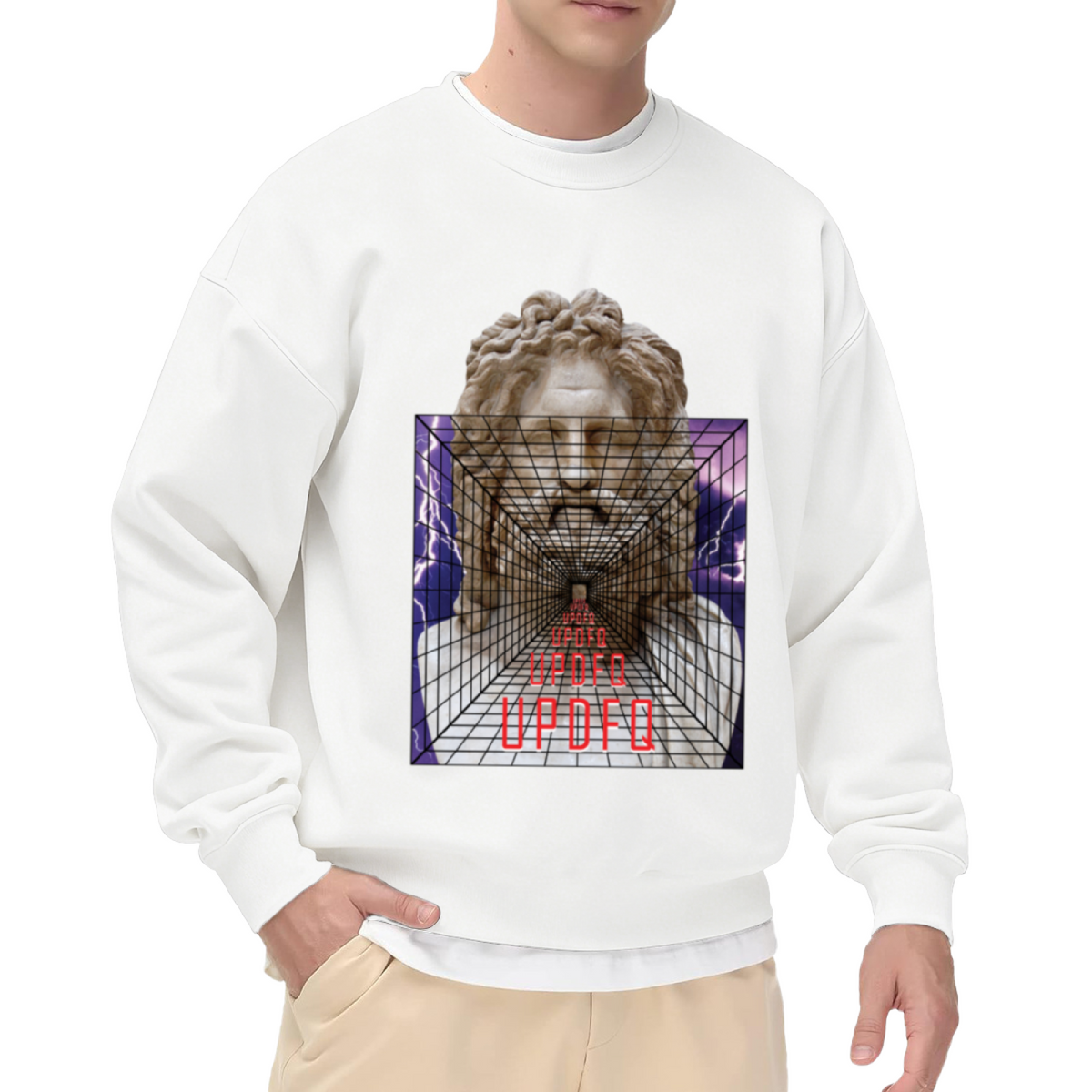 Vaporwave Classical Bust Art - Crewneck Sweatshirt | Vaporwave, Retro, Aesthetic Gift