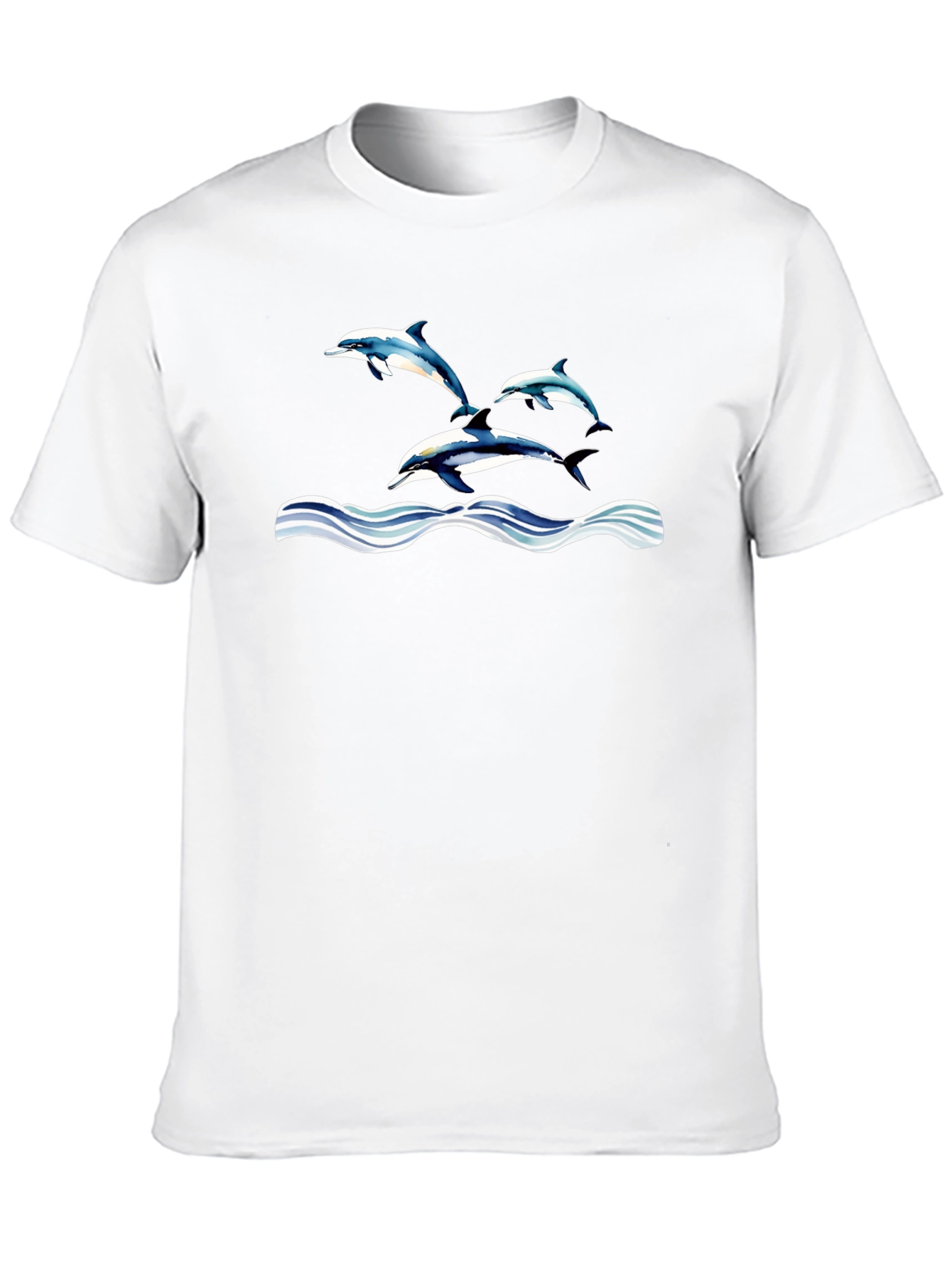 Dolphin Waves Graphic T-Shirt