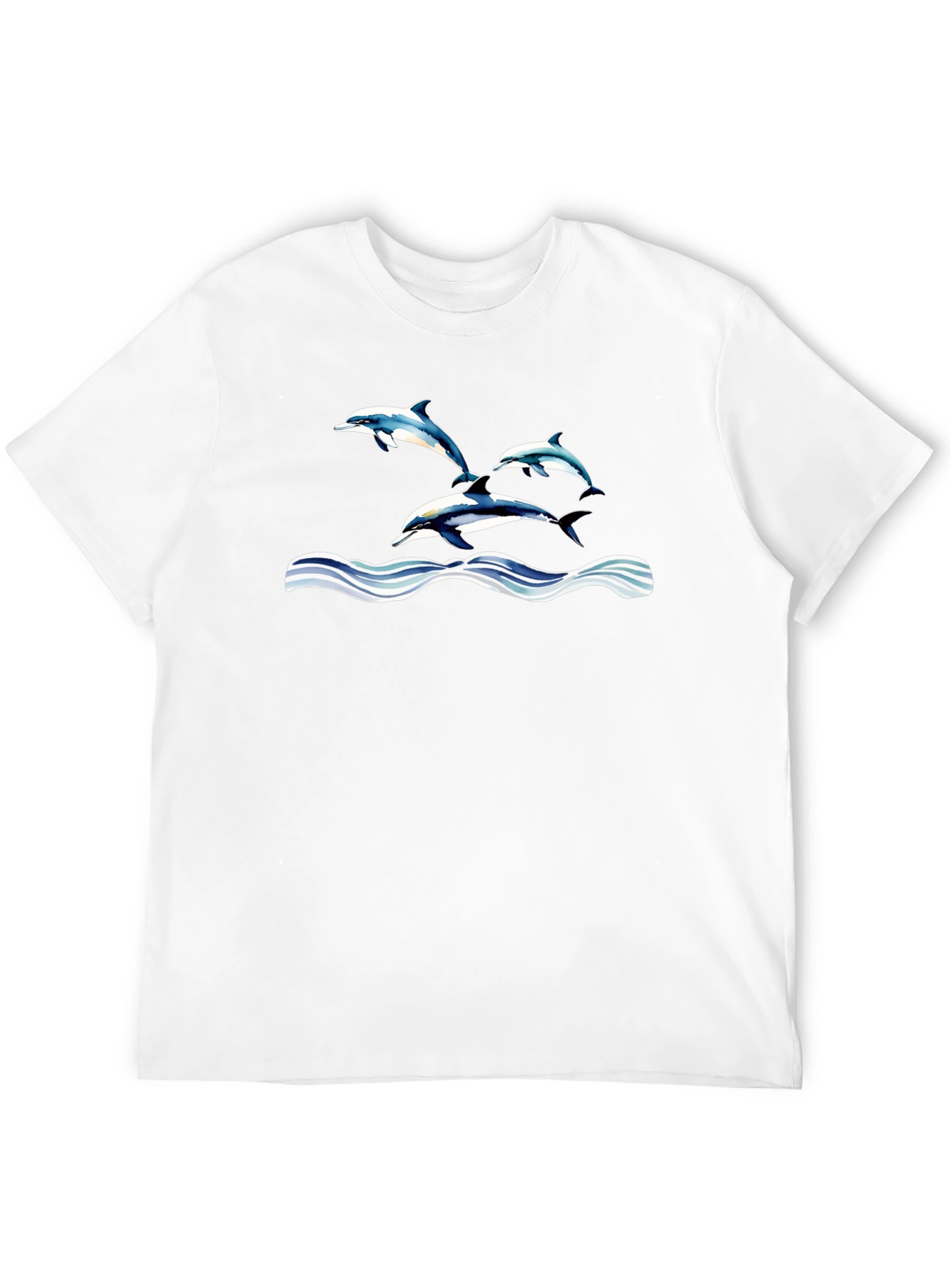 Dolphin Waves Graphic T-Shirt