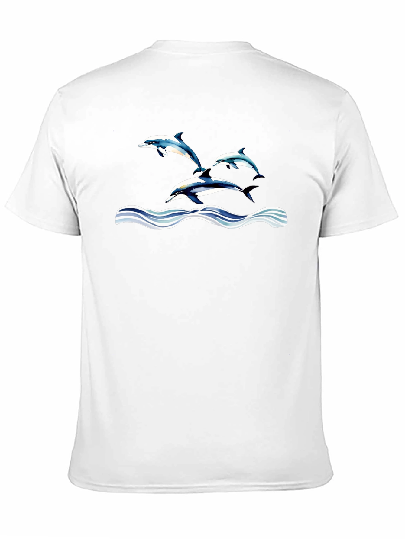 Dolphin Waves Graphic T-Shirt