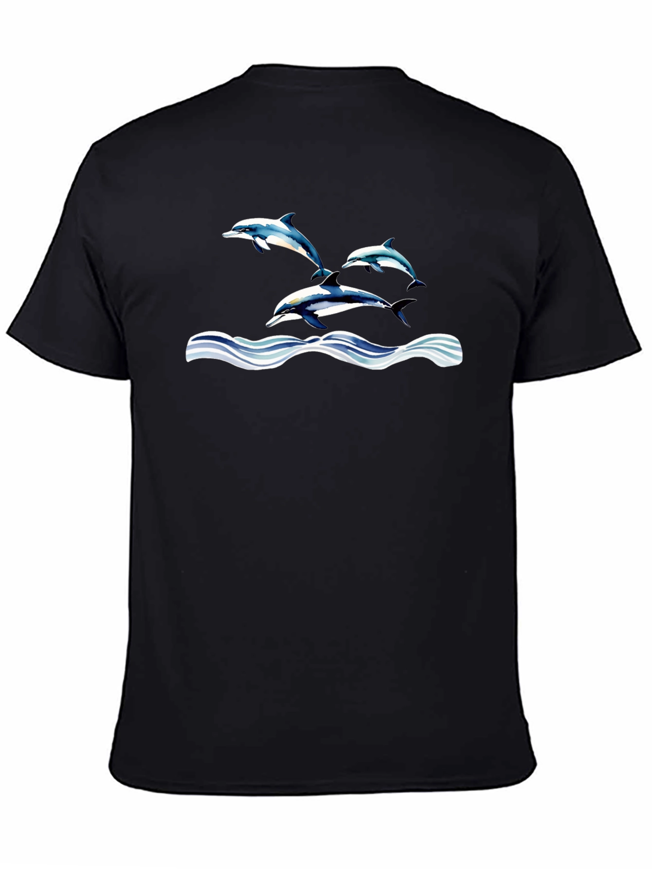 Dolphin Waves Graphic T-Shirt