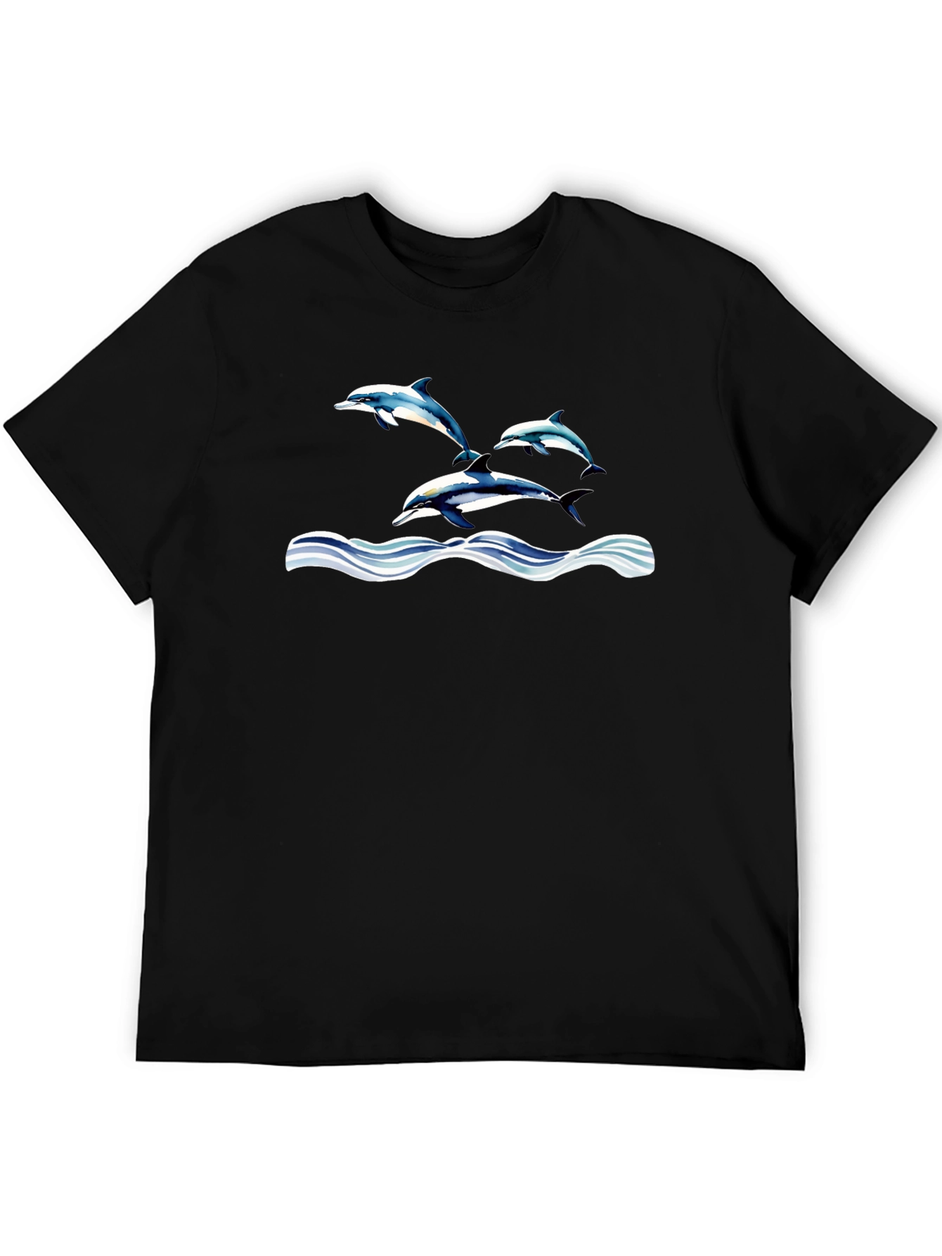 Dolphin Waves Graphic T-Shirt