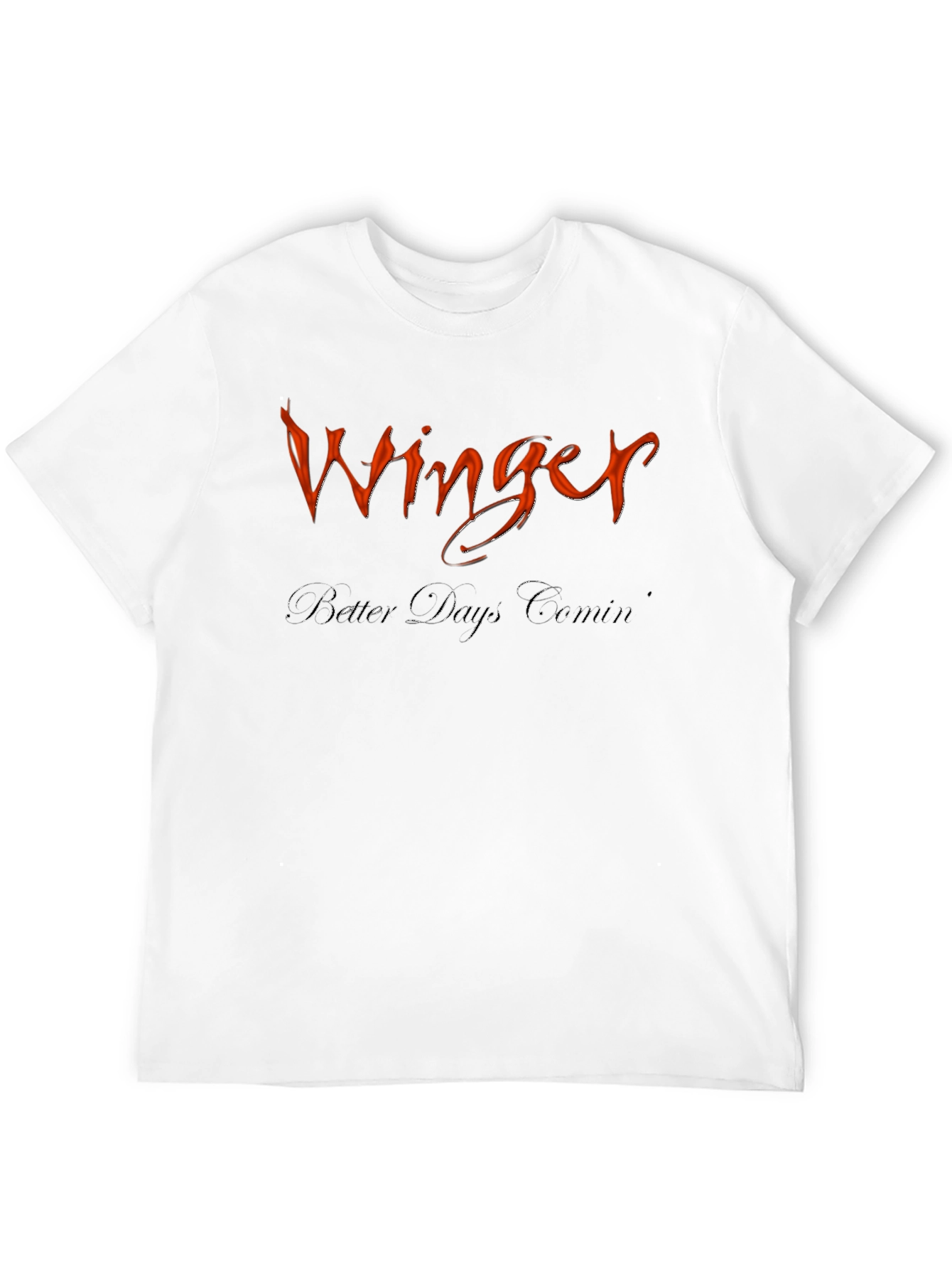 Winger Band Black Graphic T-Shirt