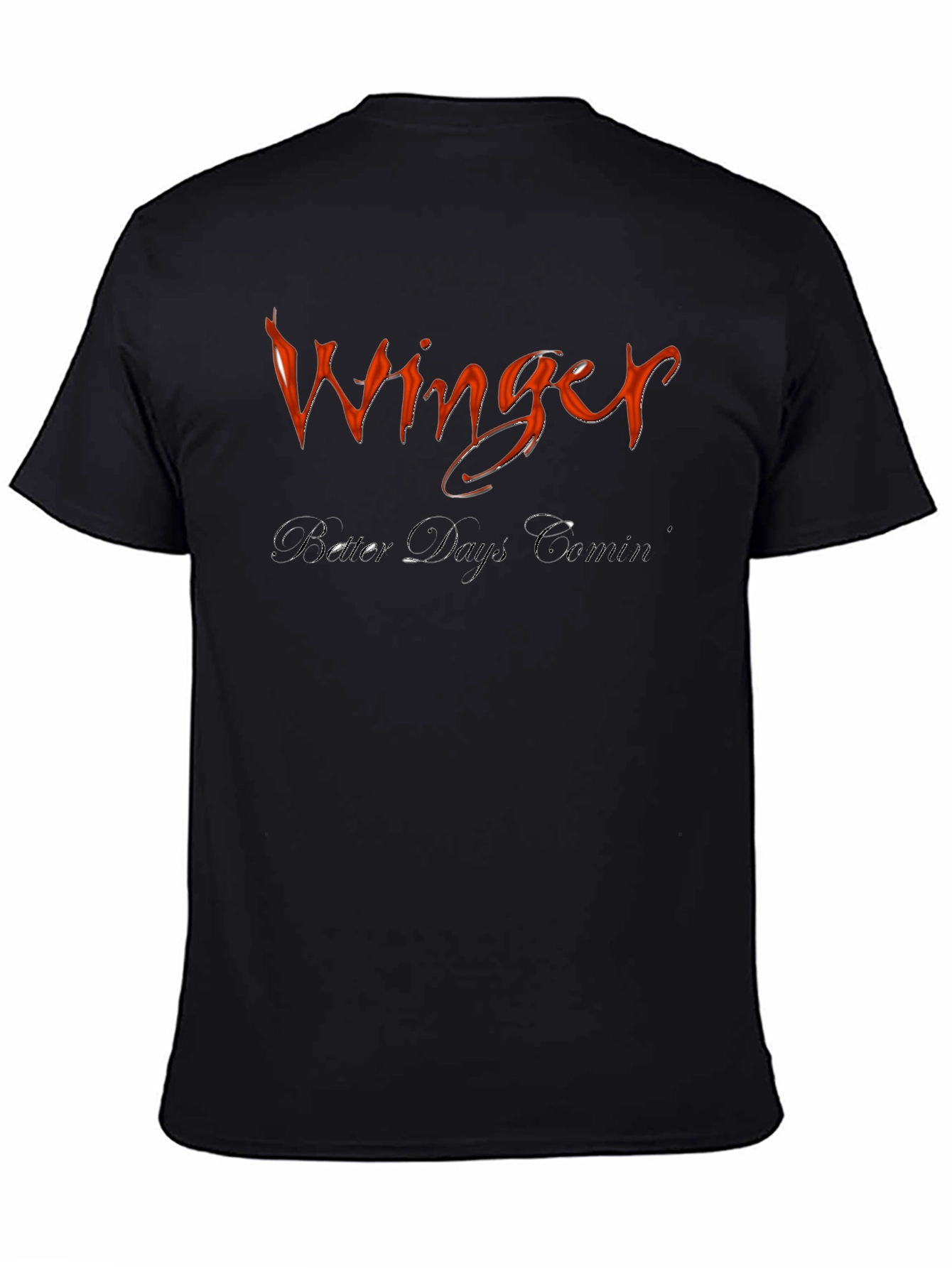 Winger Band Black Graphic T-Shirt