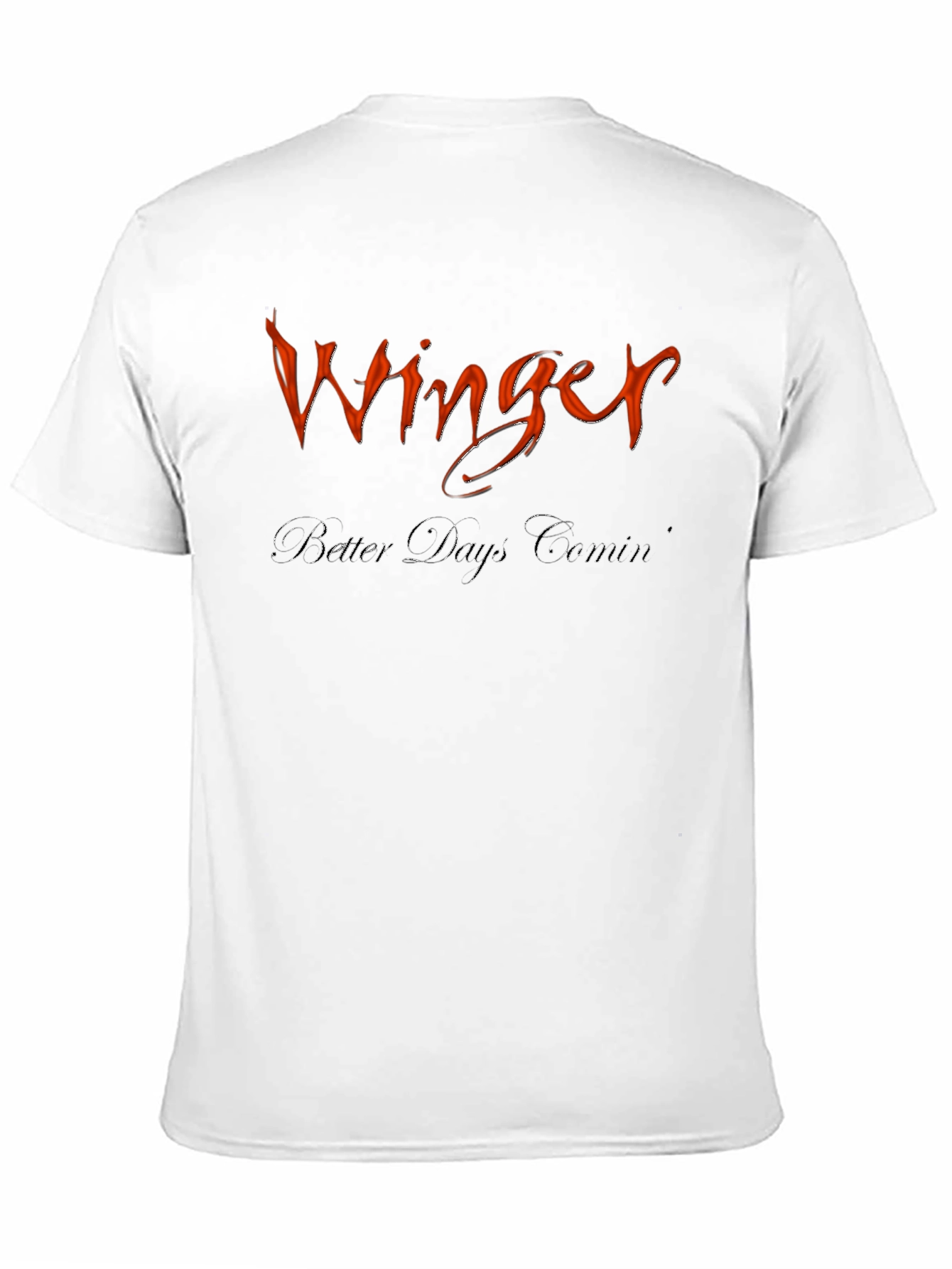 Winger Band Black Graphic T-Shirt