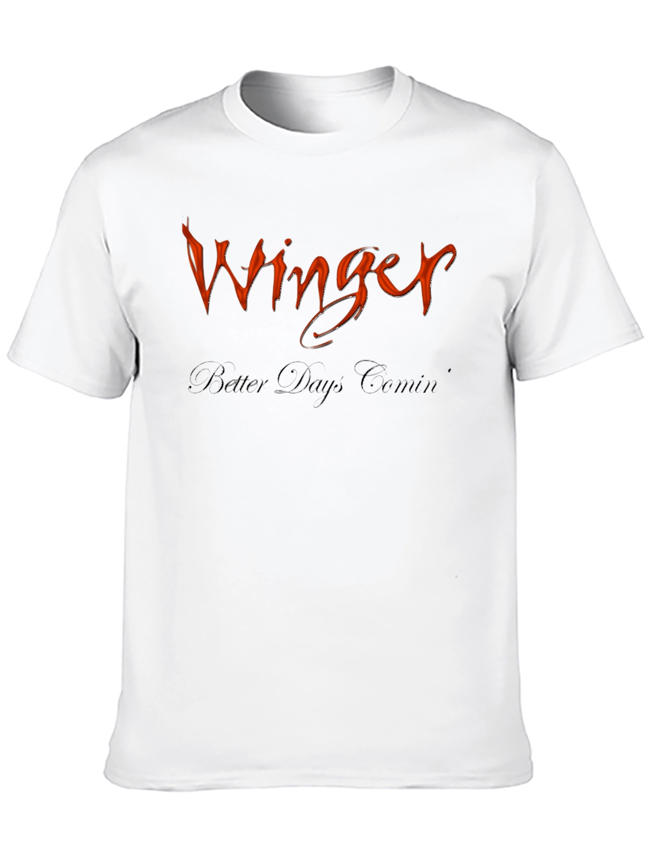 Winger Band Black Graphic T-Shirt