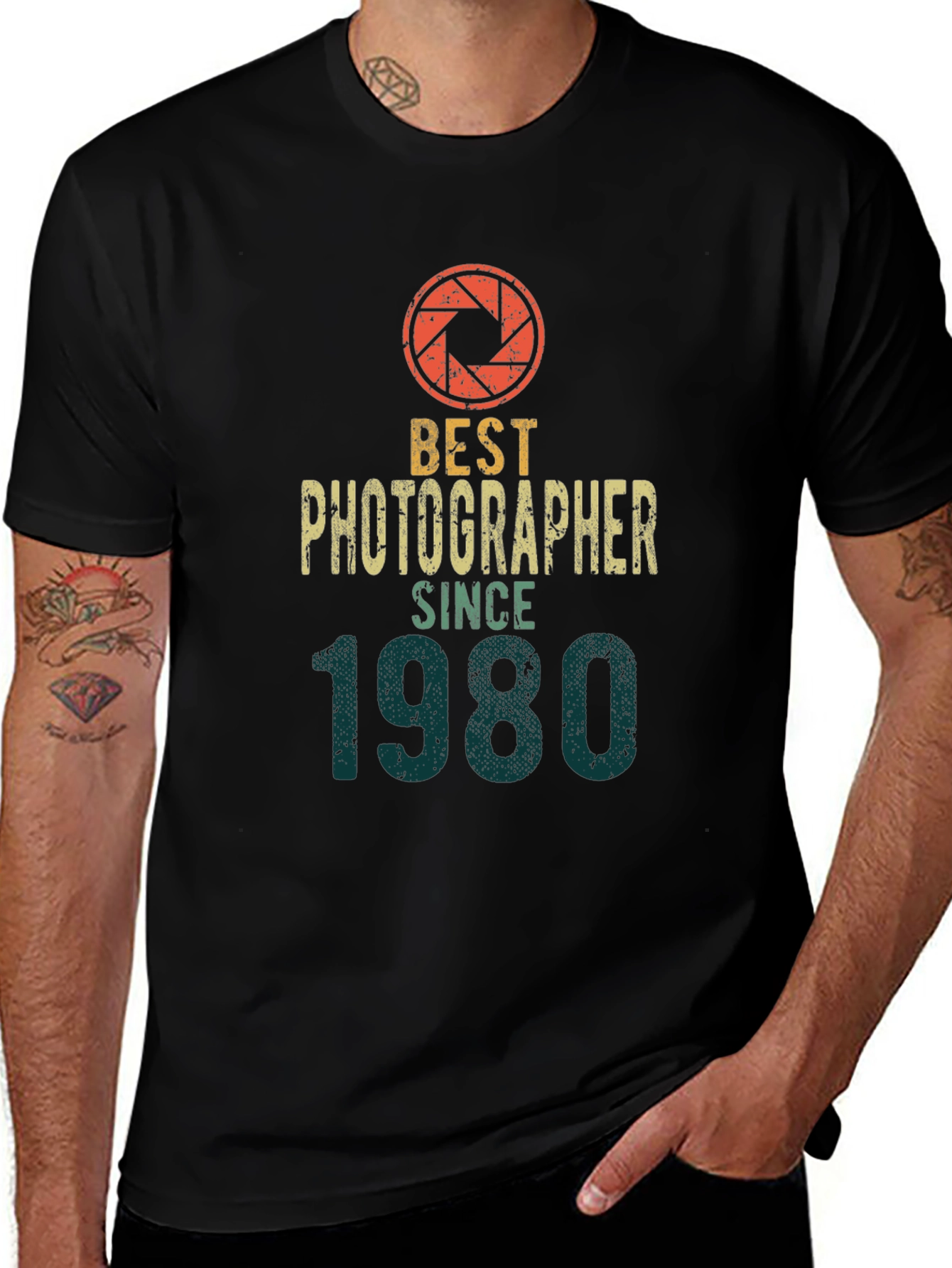 Best Photographer Since 1980 Black Graphic T-Shirt