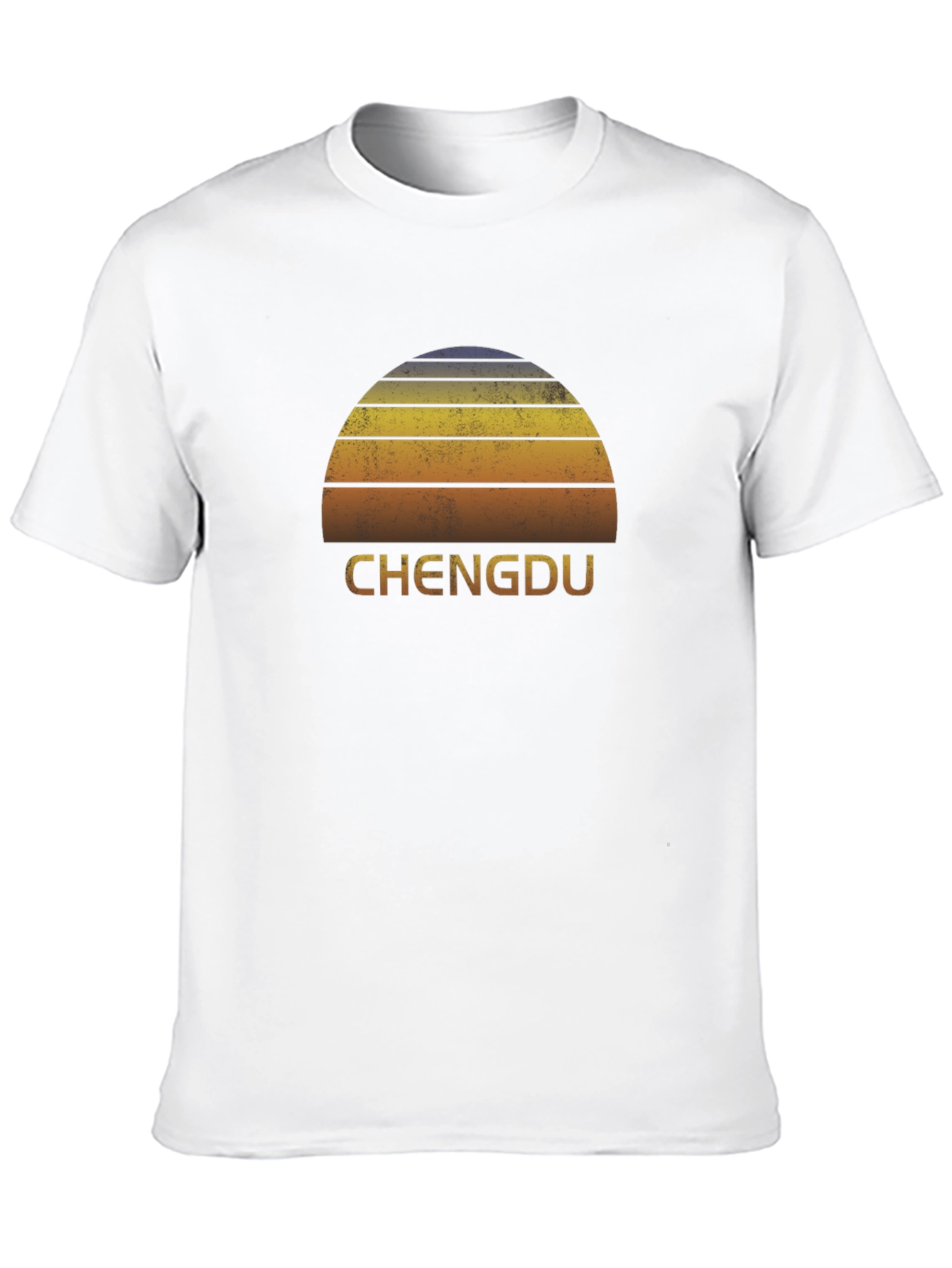 Chengdu Retro Sunset Graphic Tee - City Pride T-Shirt