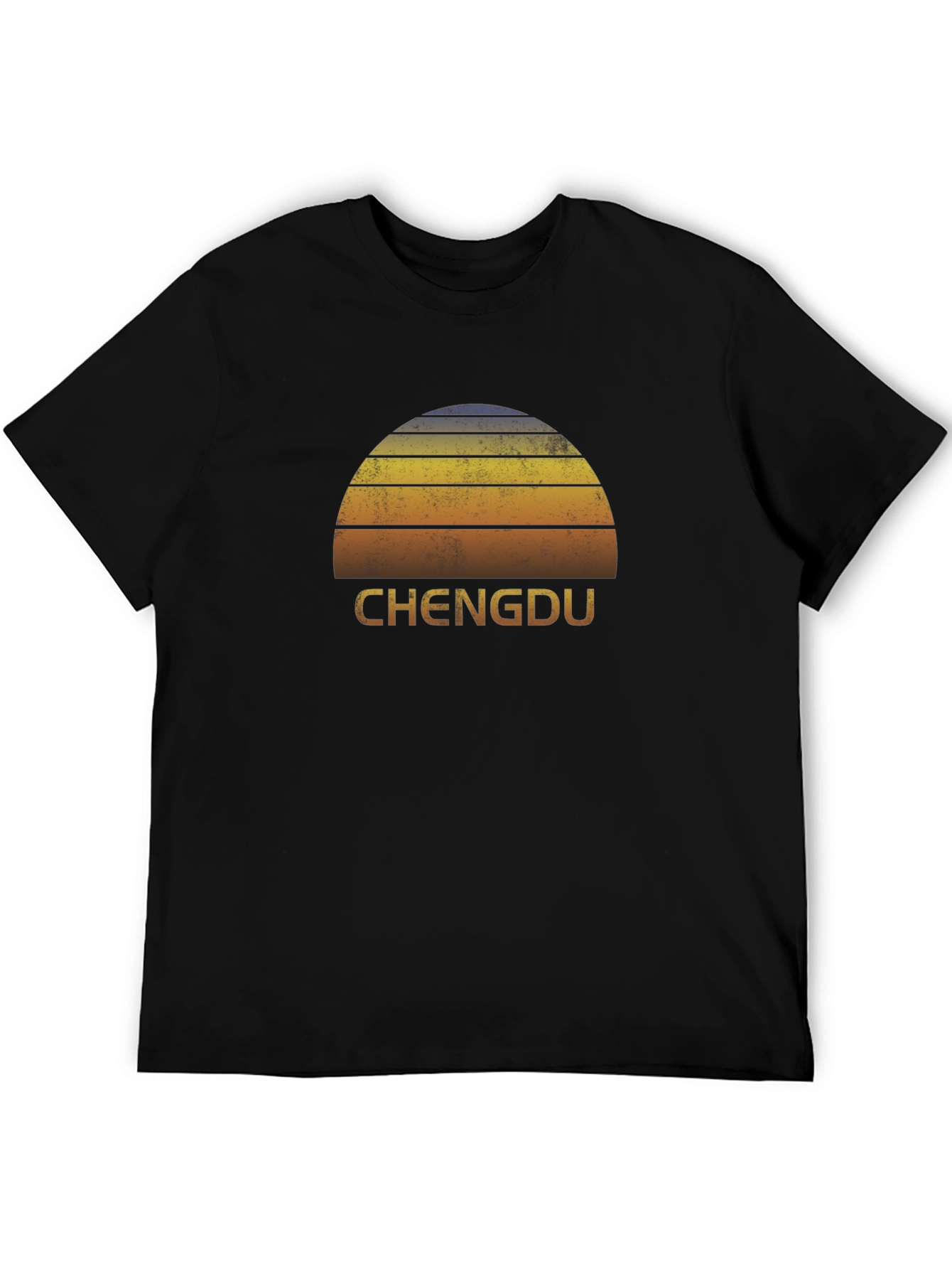 Chengdu Retro Sunset Graphic Tee - City Pride T-Shirt