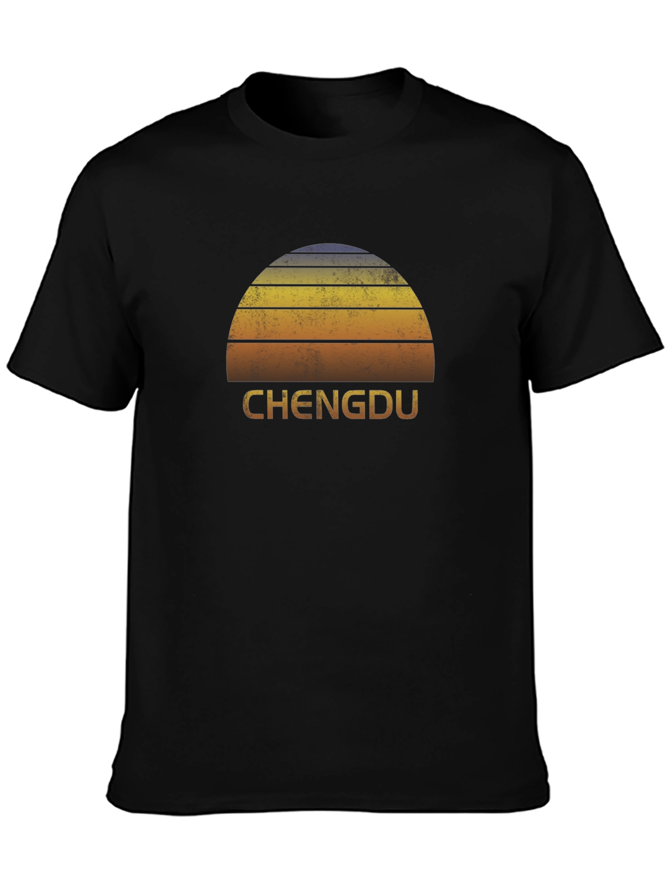 Chengdu Retro Sunset Graphic Tee - City Pride T-Shirt
