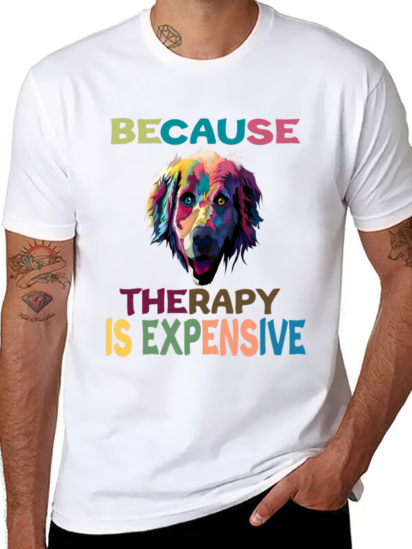 Dog Therapy T-Shirt: Because Therapy is Expensive