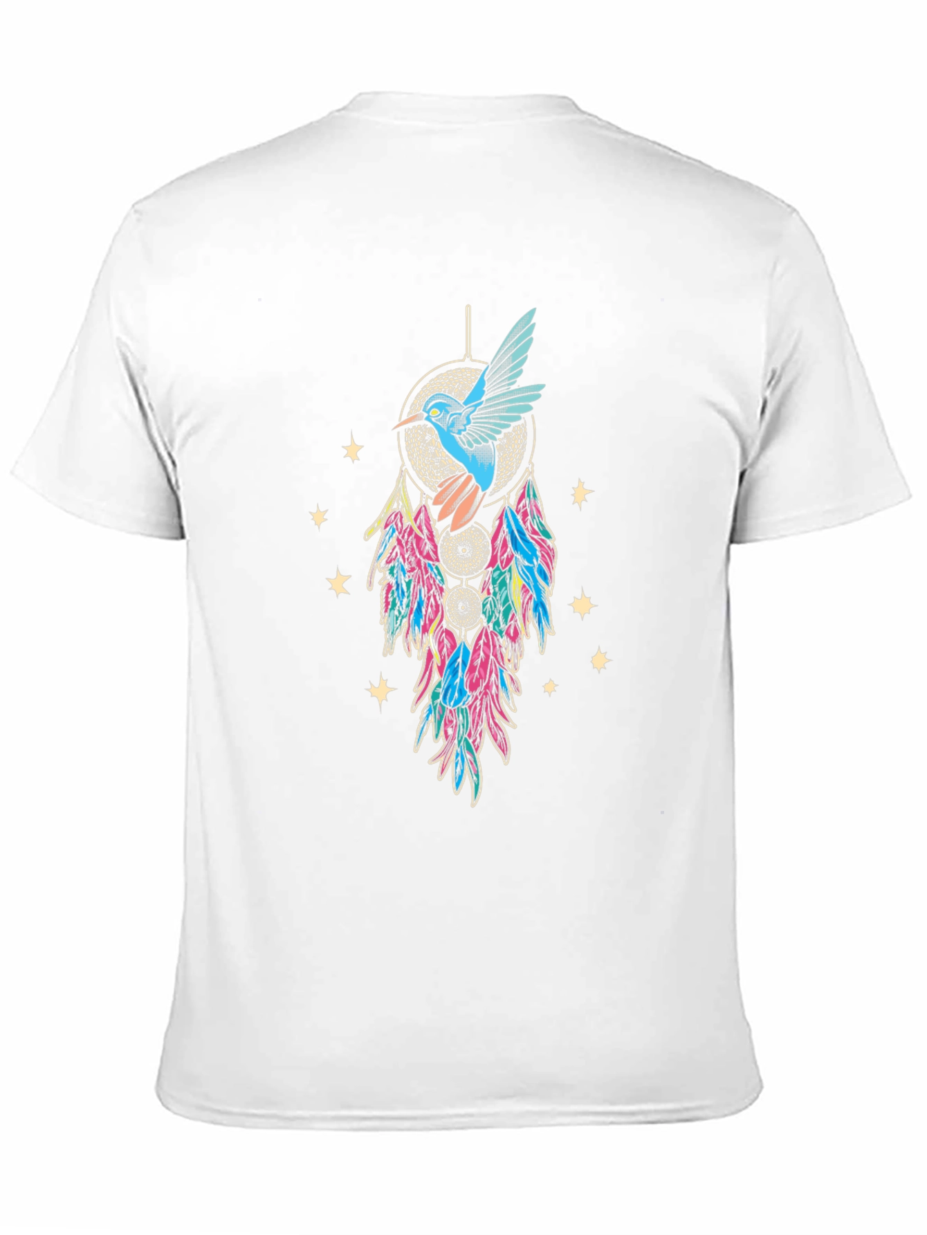 Hummingbird Dreamcatcher Graphic Tee - Black